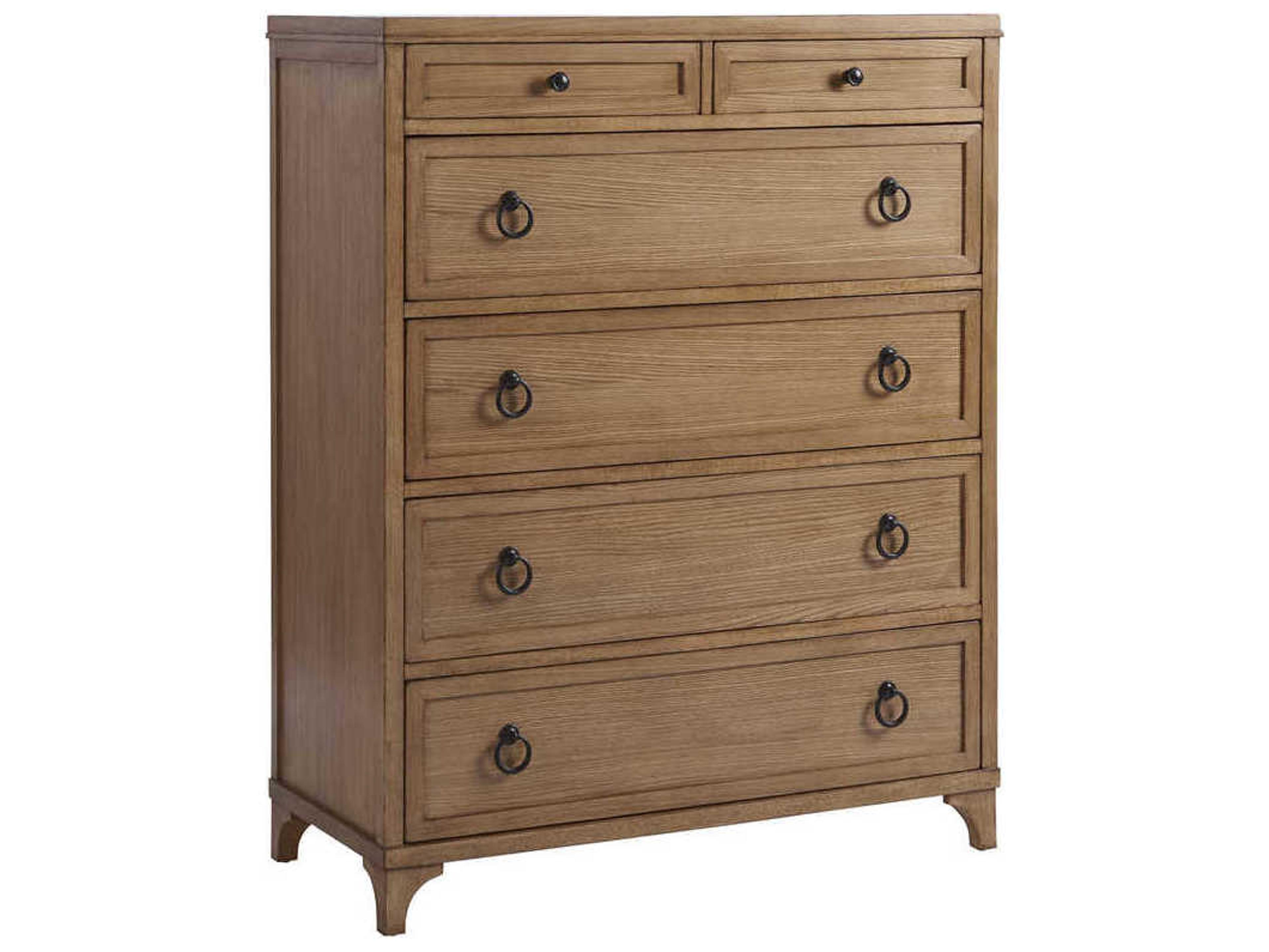 Newport Goldenrod 6-Drawers Sandstone Brown Accent Chest