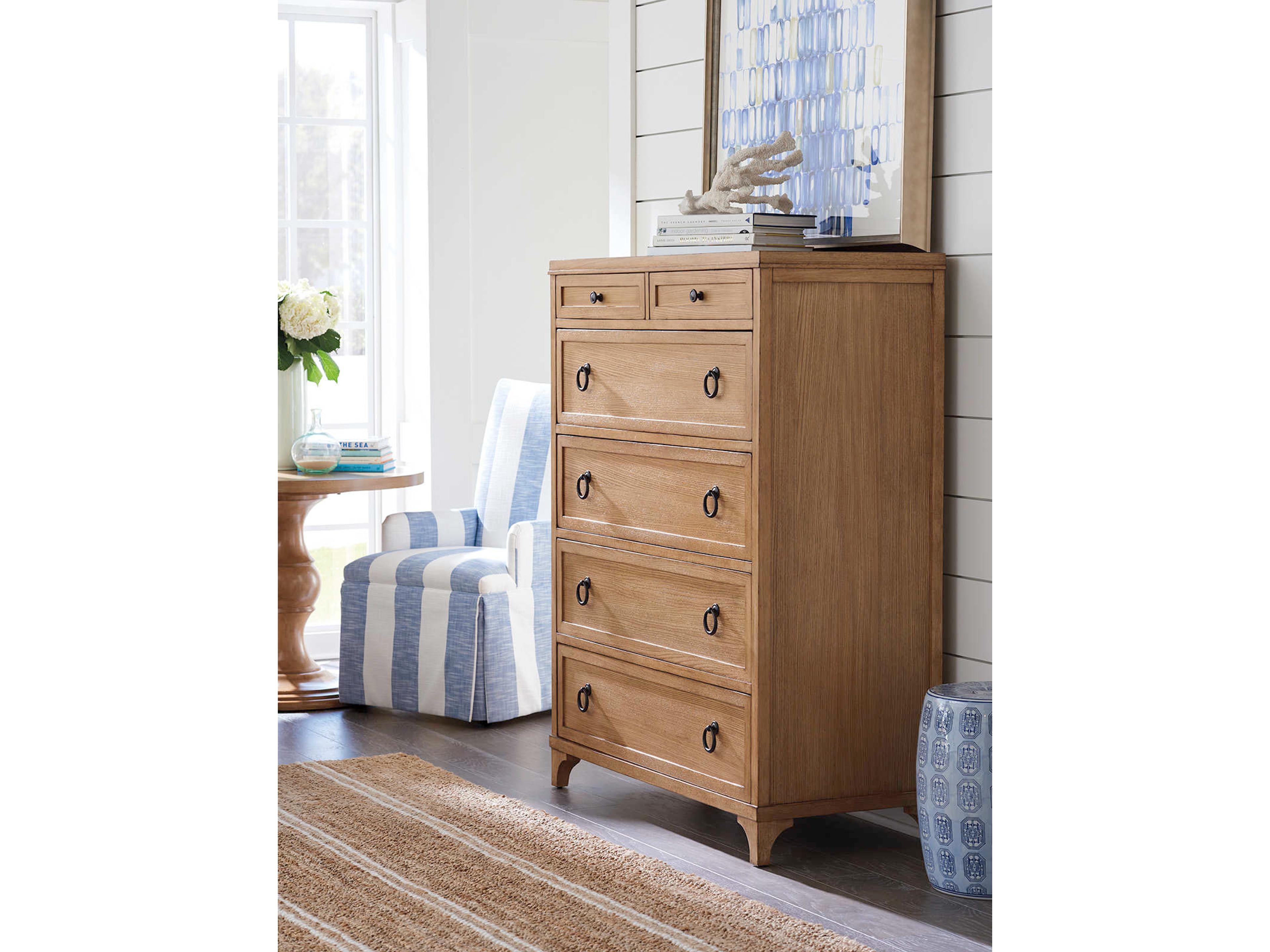 Barclay Butera Newport Goldenrod 6-Drawers Sandstone Brown Accent Chest