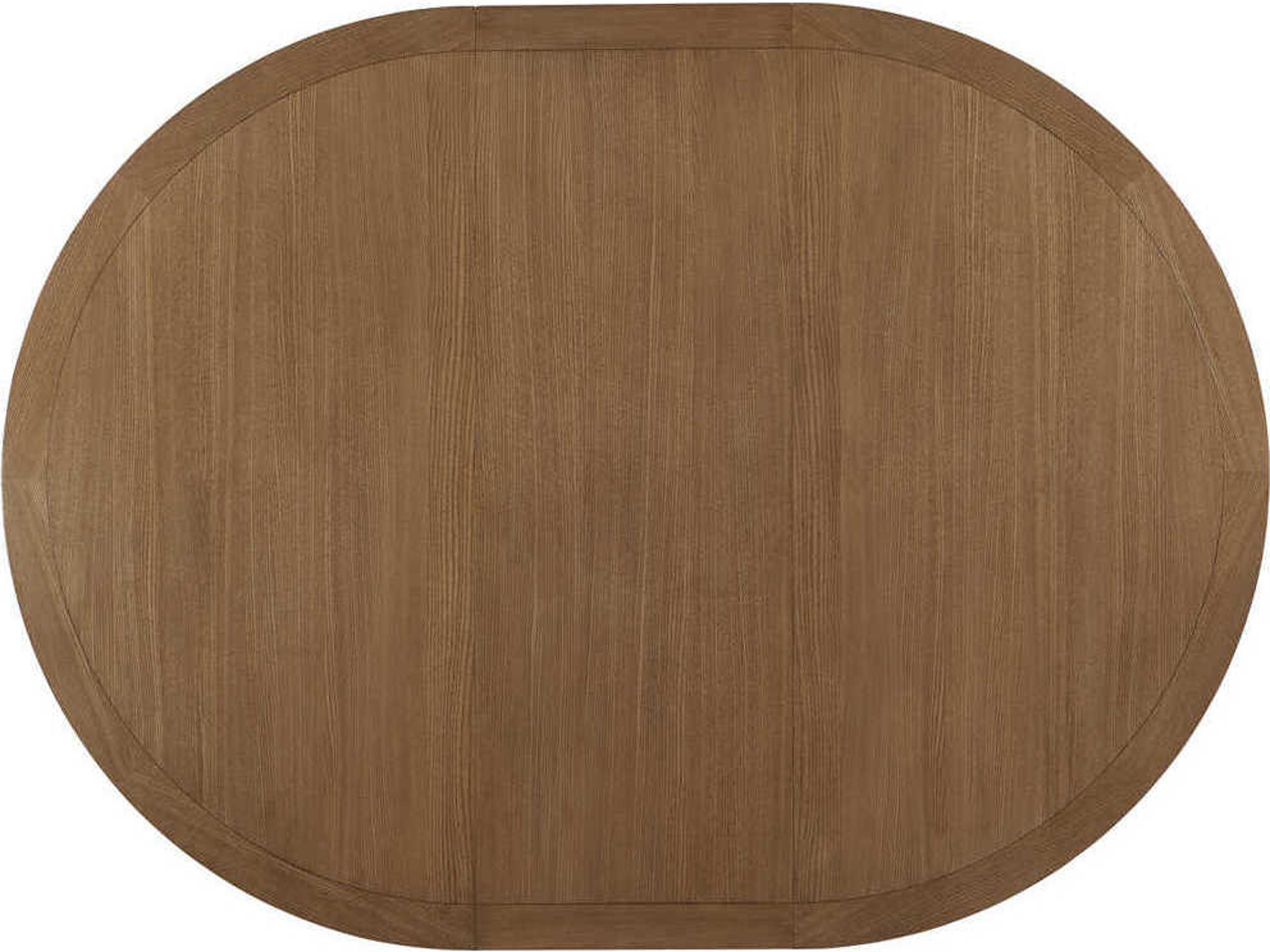Barclay Butera Newport Magnolia Round Wood Sandstone Dining Table