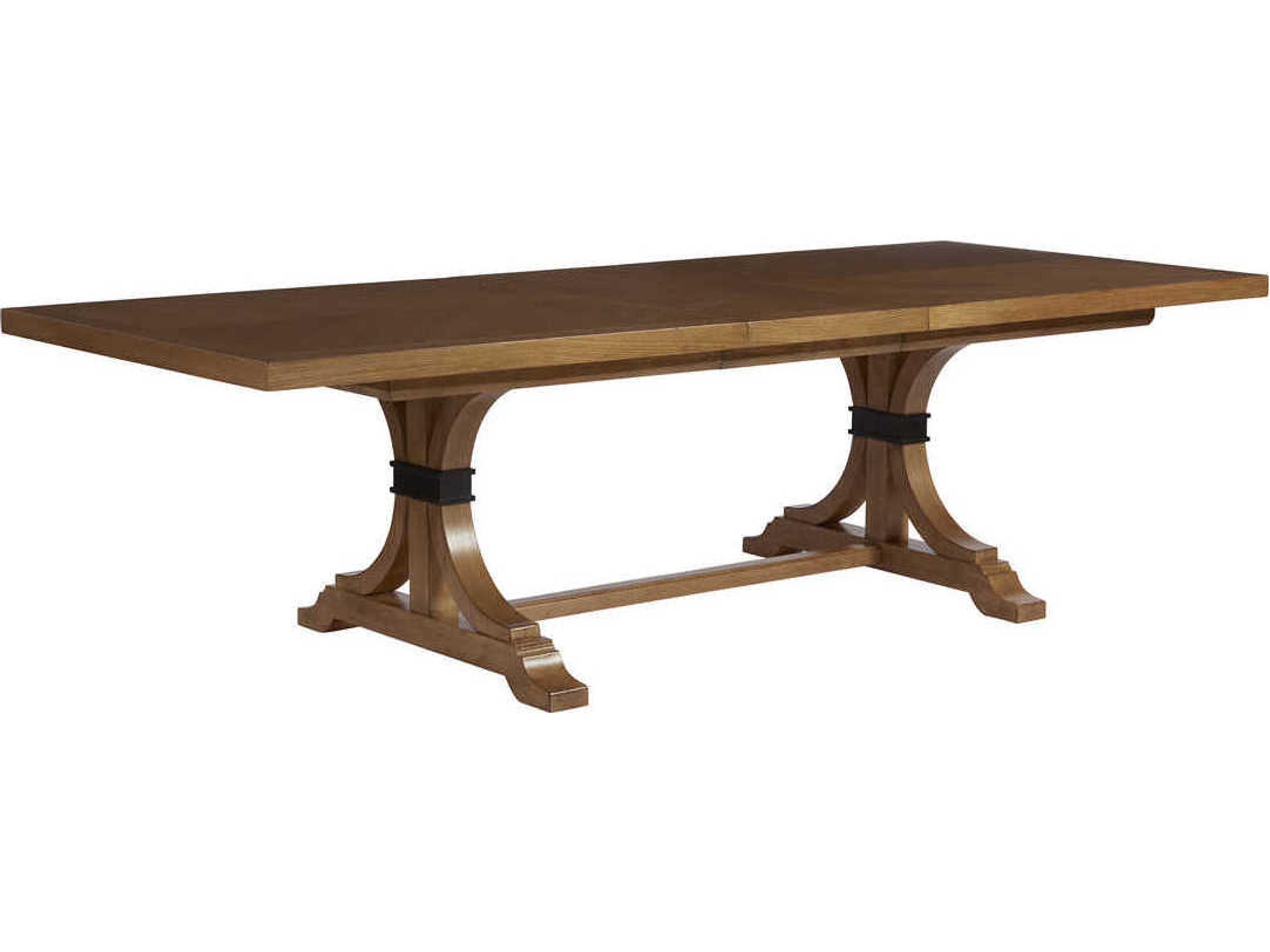 Barclay Butera Newport Oceanfront Rectangular Wood Sandstone Dining Table