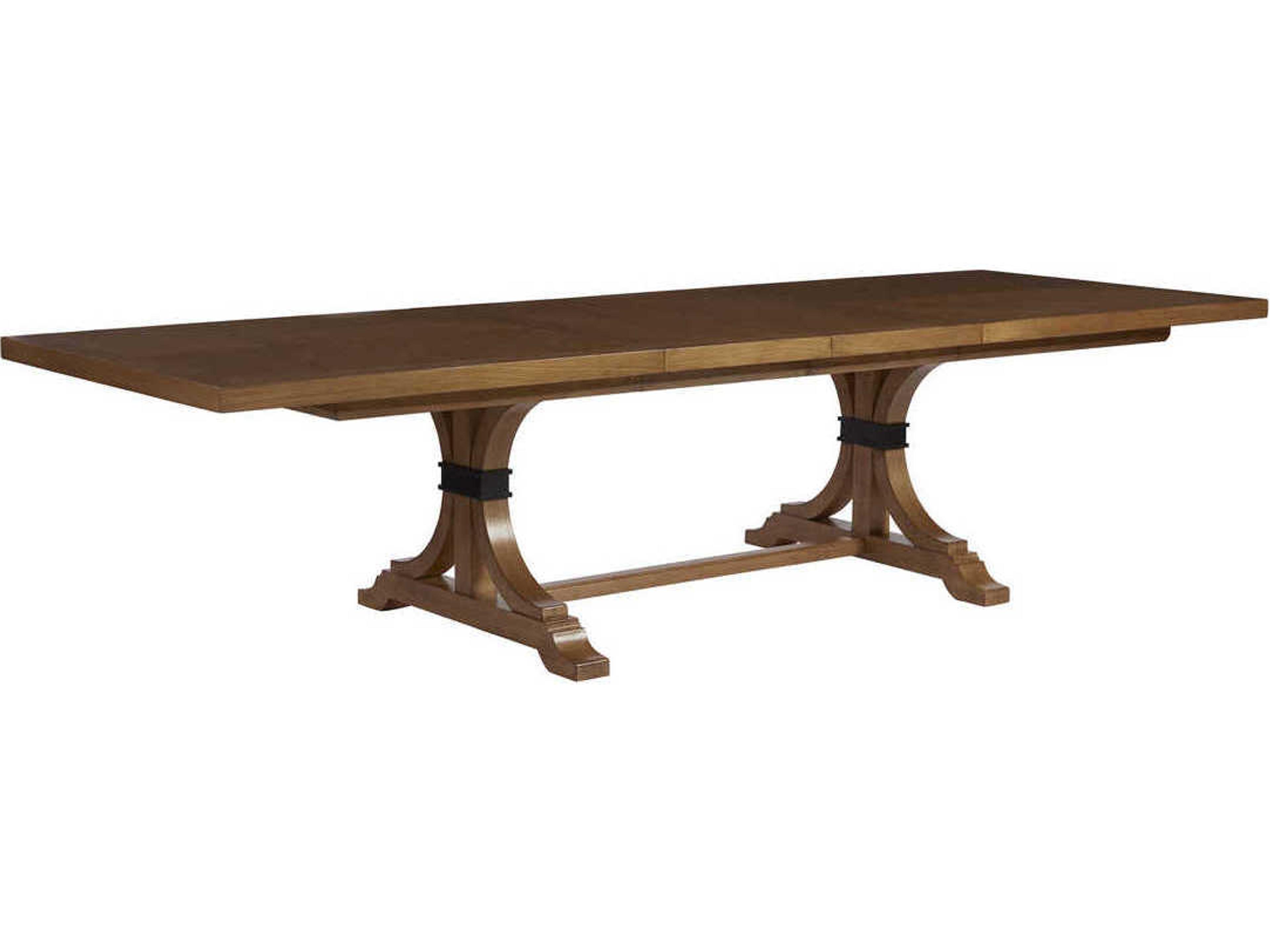 Barclay Butera Newport Oceanfront Rectangular Wood Sandstone Dining Table