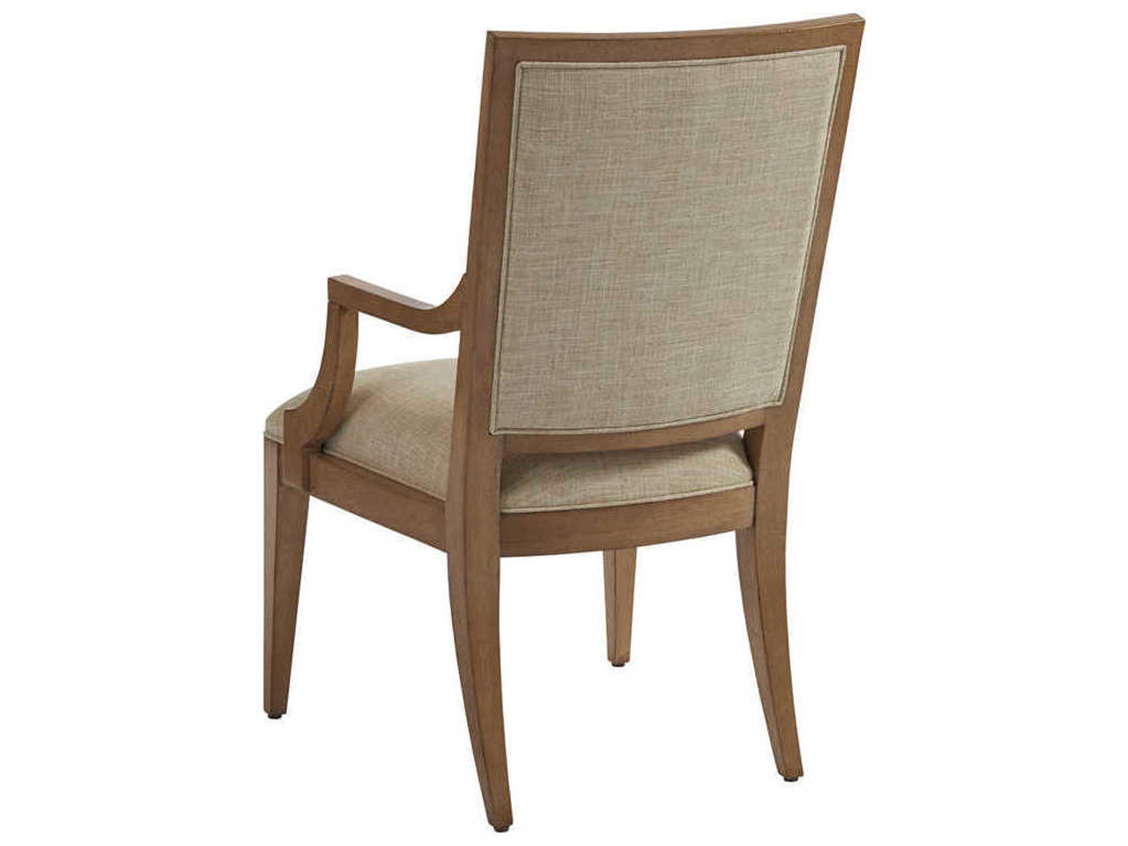 Barclay Butera Newport Eastbluff Beige Upholstered Arm Dining Chair
