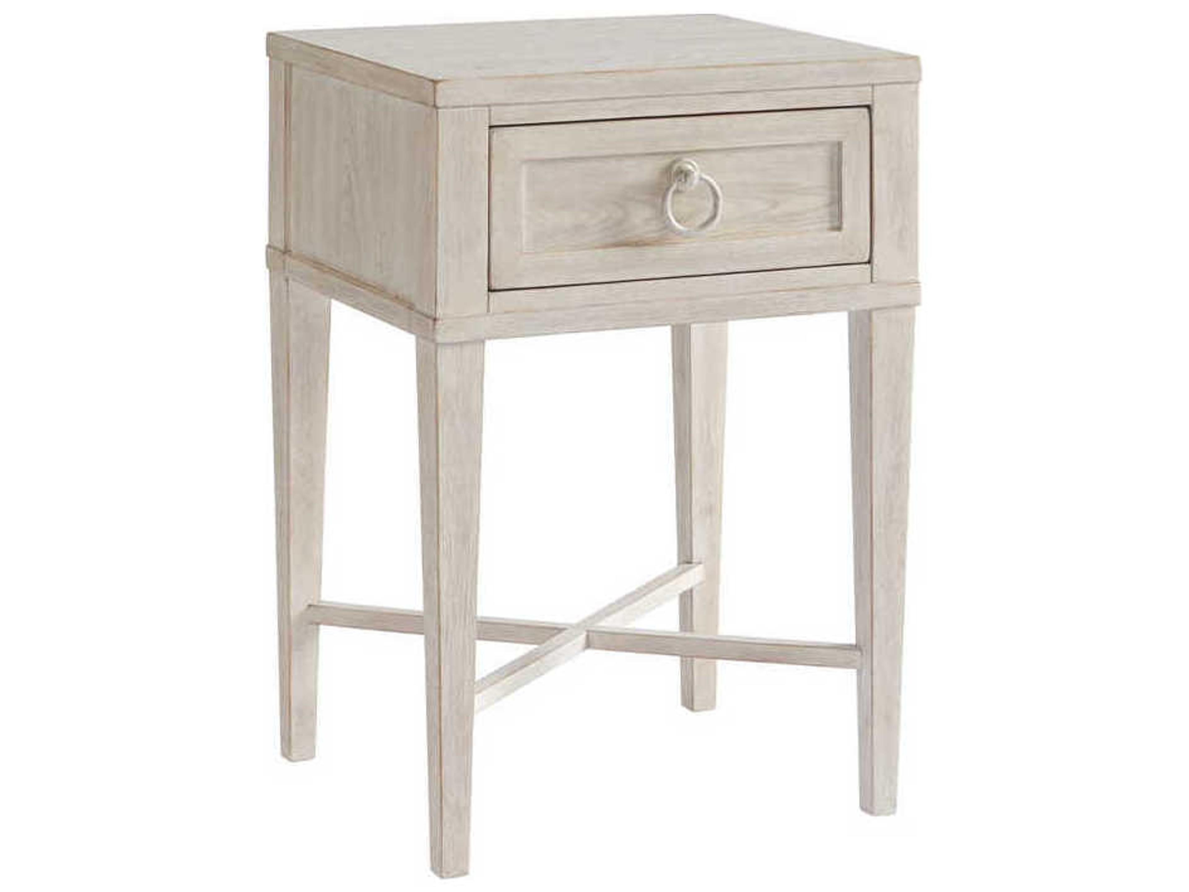 Newport Clay 1-Drawer Gray Nightstand