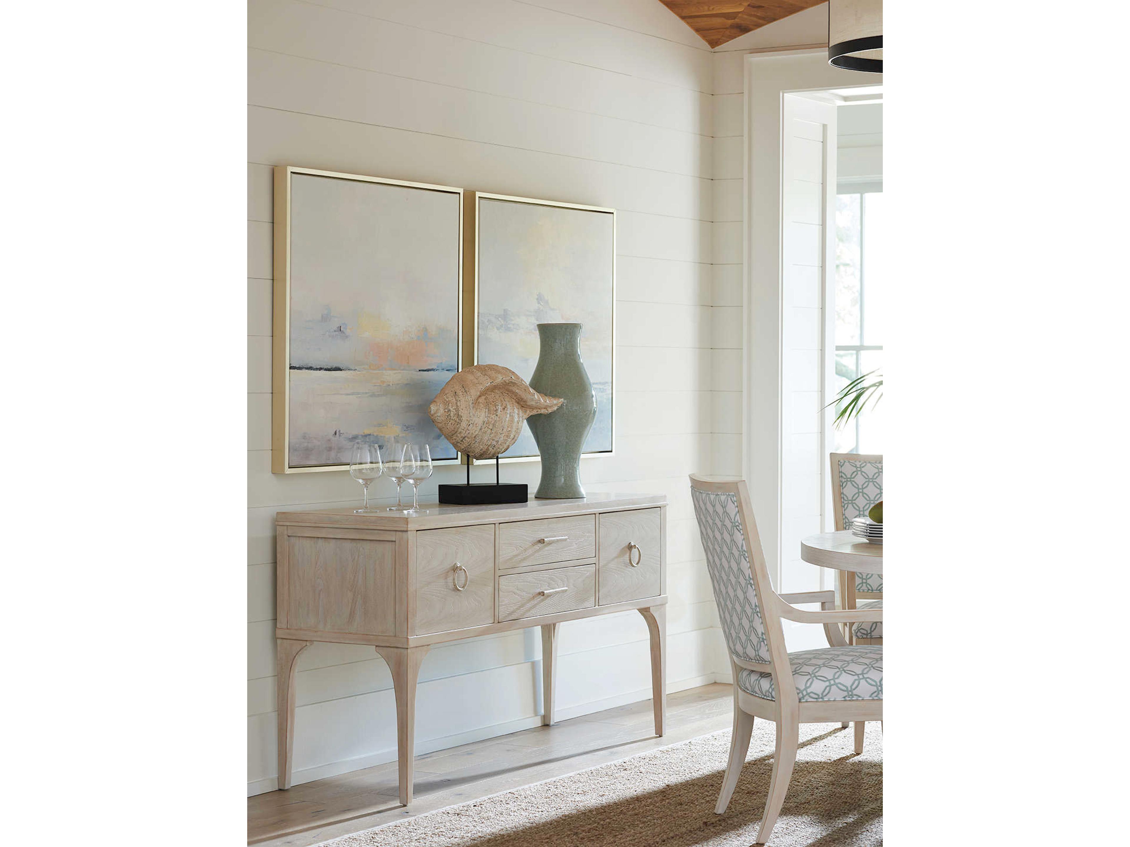 Barclay Butera Newport Seaside 62" Sailcloth Sideboard