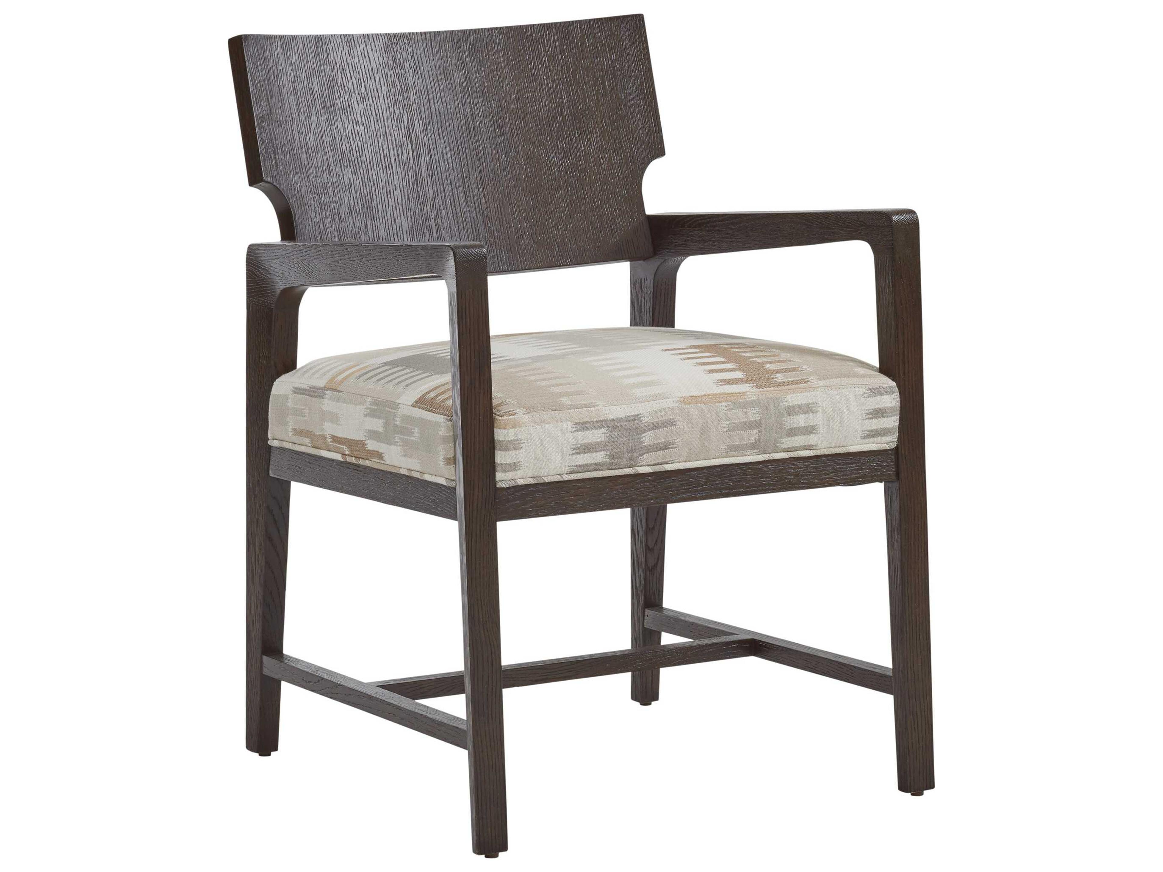 Park City Highland Brown Upholstered Arm Dining Chair