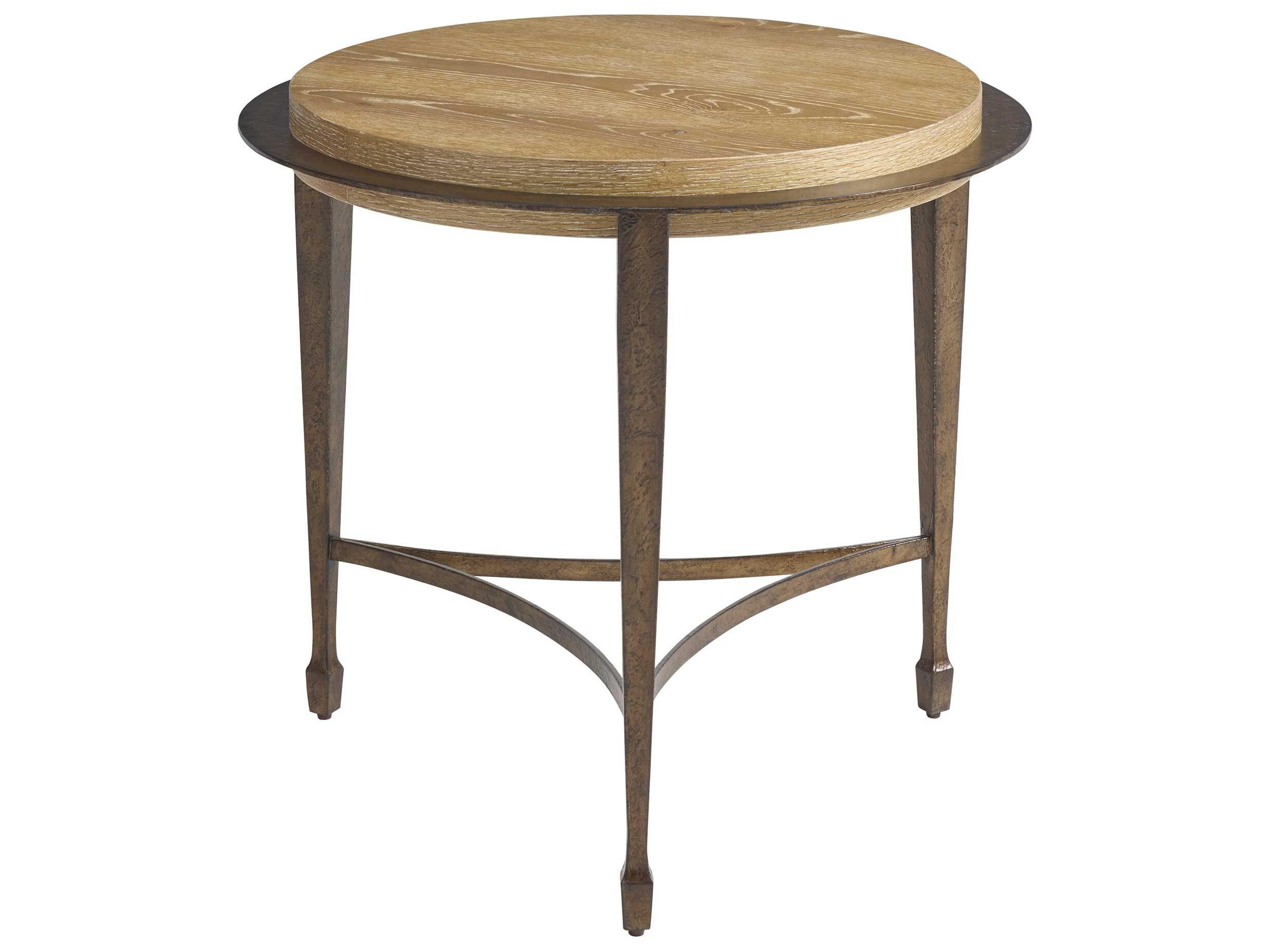 Montecito Catalonia Round Wood End Table
