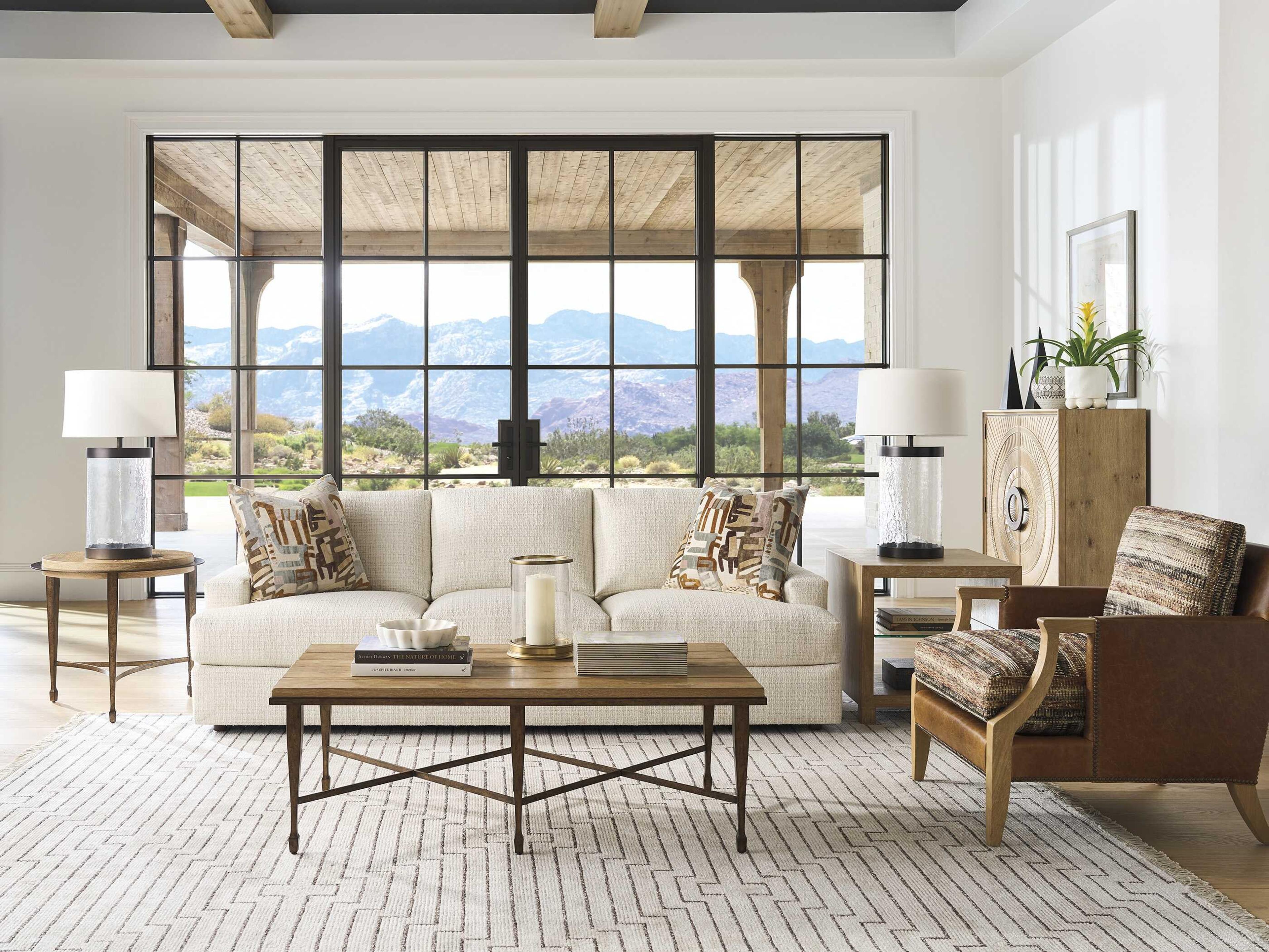 Barclay Butera Montecito Catalonia Round Wood End Table