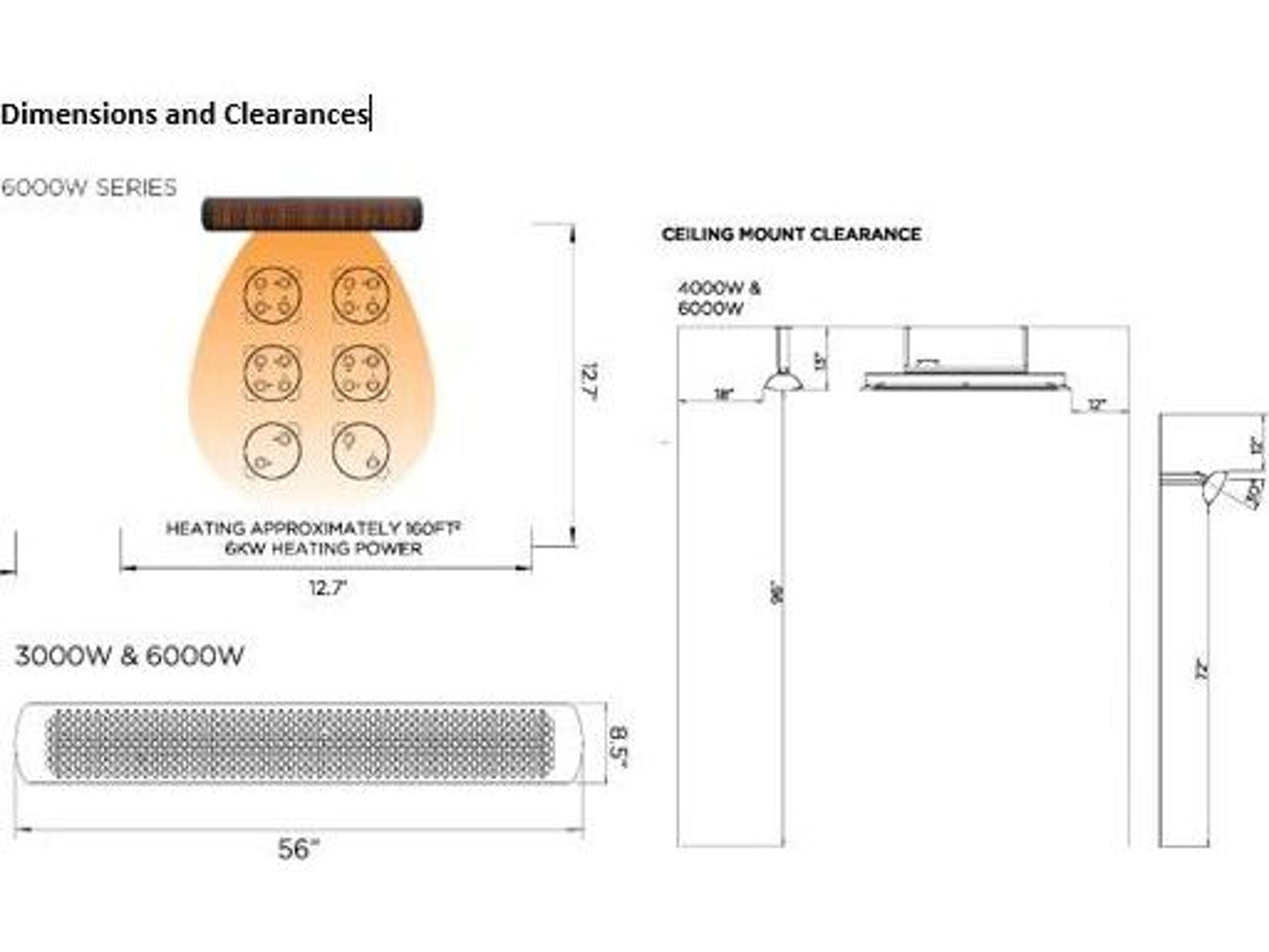 Bromic Heating Tungsten Smart-Heat 6000W Electric 277V White