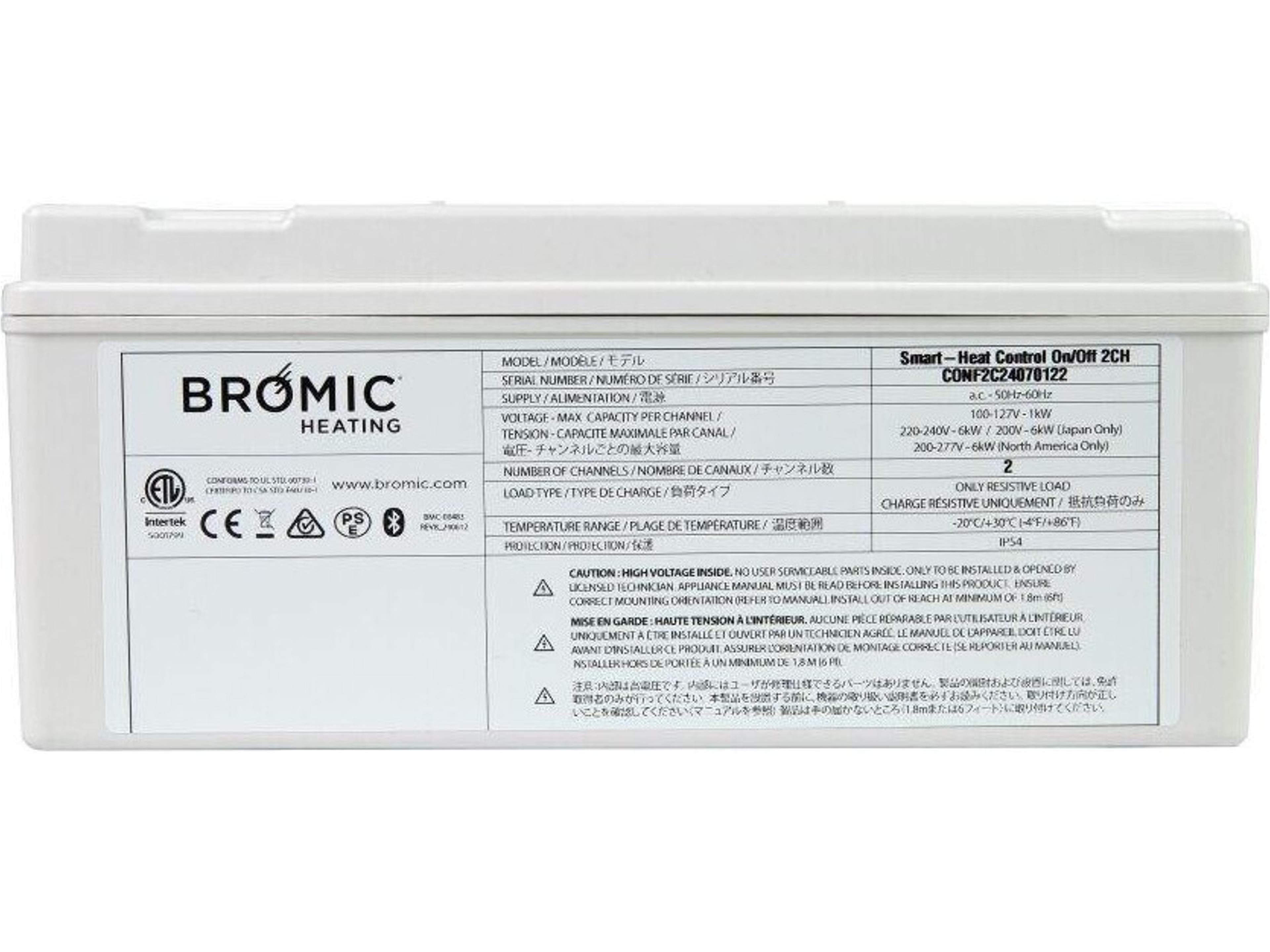 Bromic Heating Affinity Smart-Heat Control On/Off 1CH 6KW