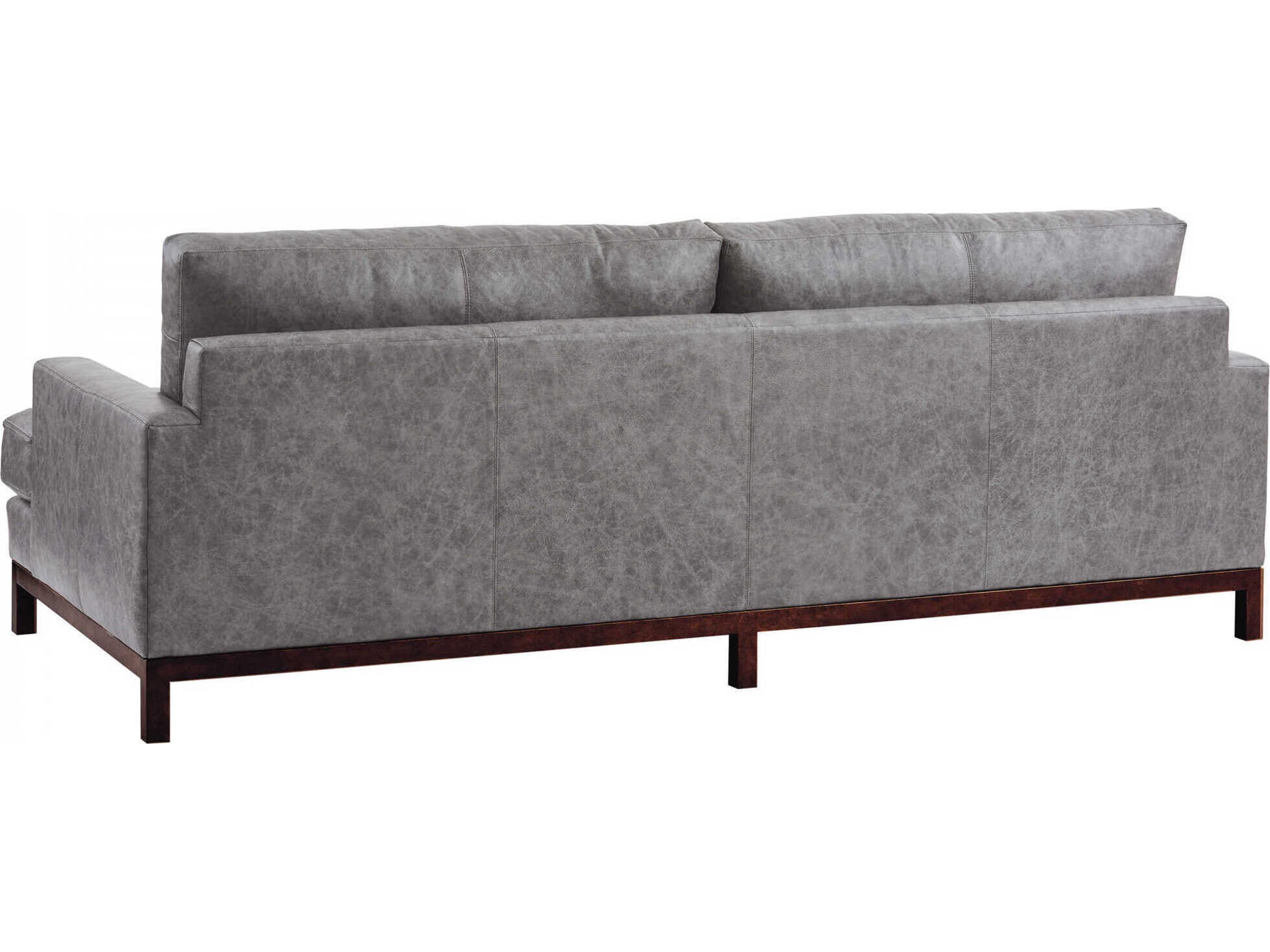 Barclay Butera Upholstery Horizon Metal Leather Sofa