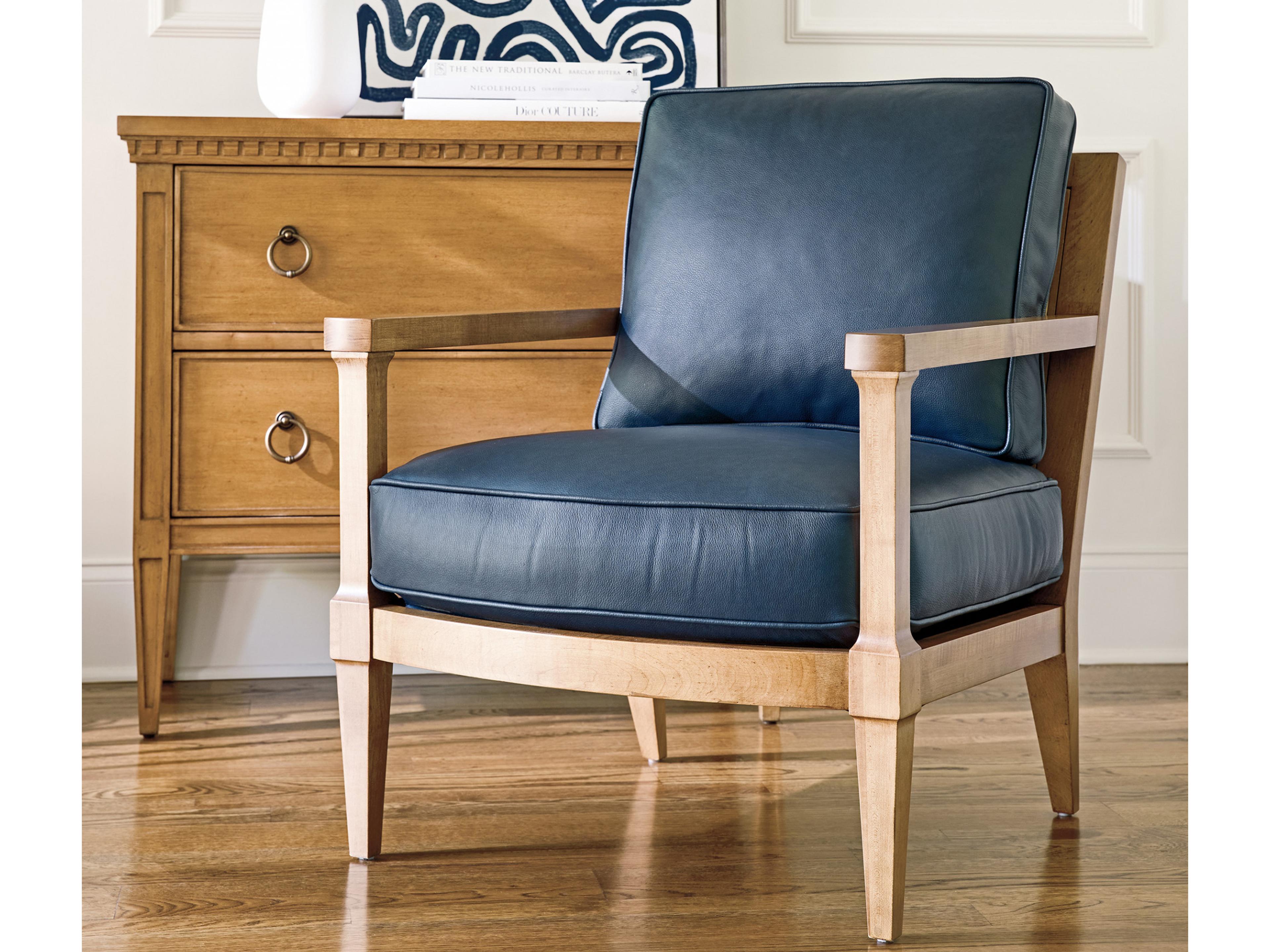 Barclay Butera Upholstery Splashes Leather Accent Chair