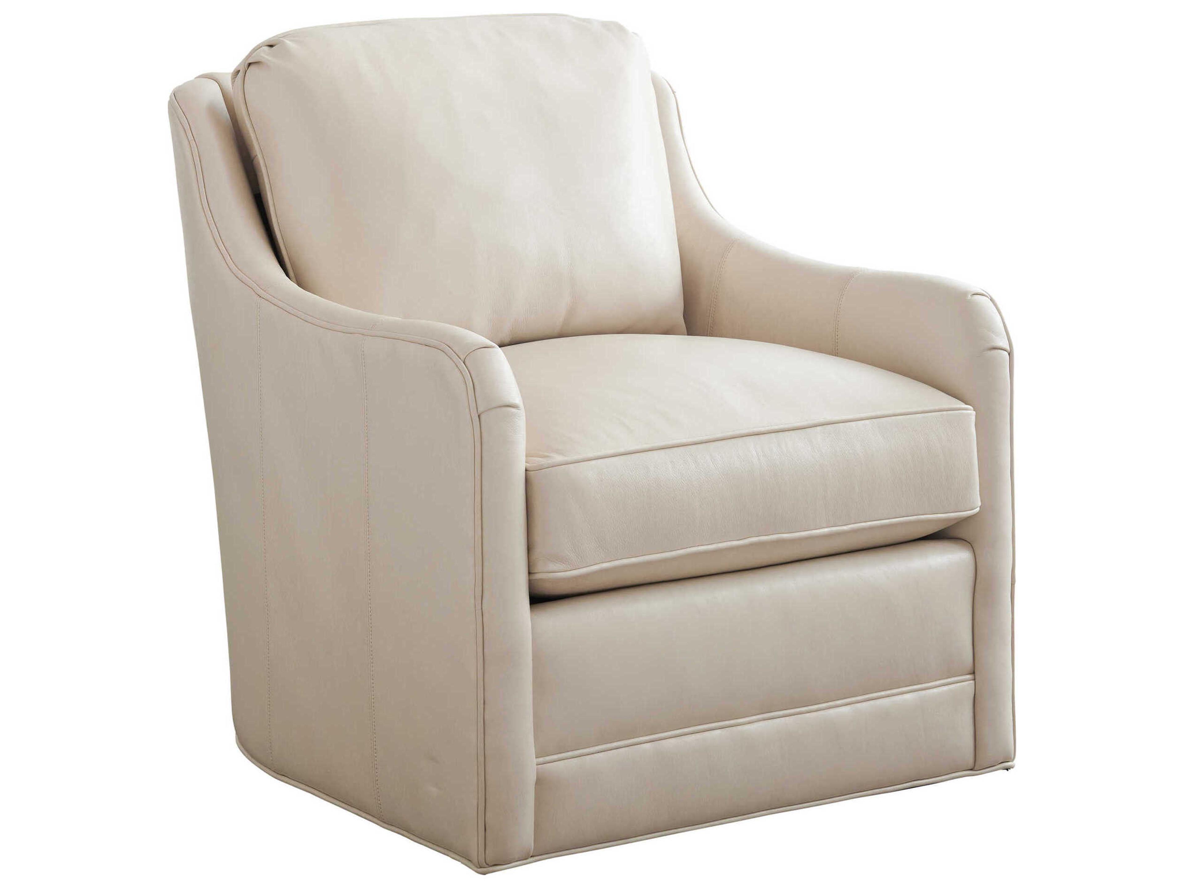 Barclay Butera Upholstery Glenhaven Swivel Fabric Accent Chair