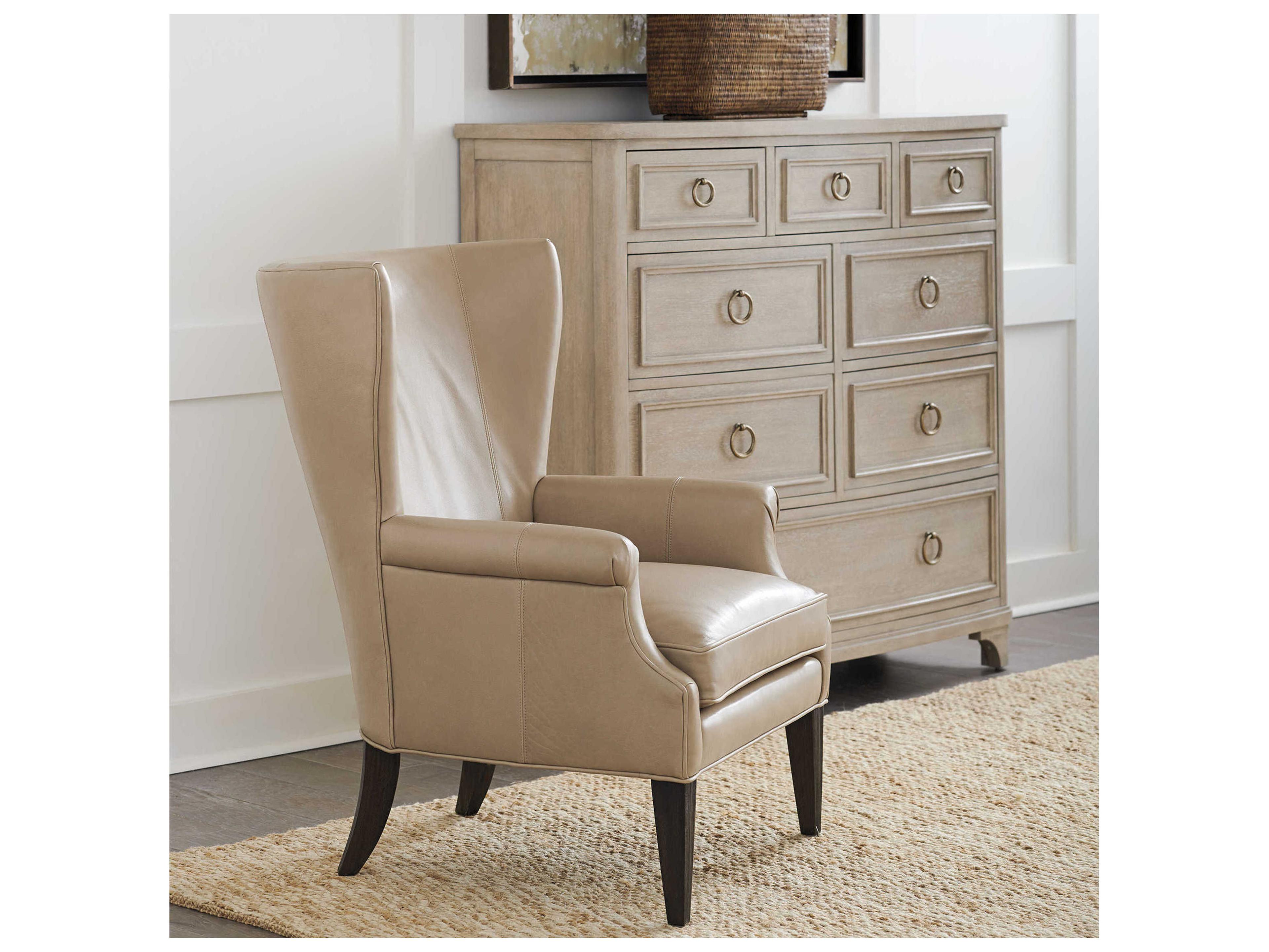 Barclay Butera Upholstery Newton Leather Accent Chair