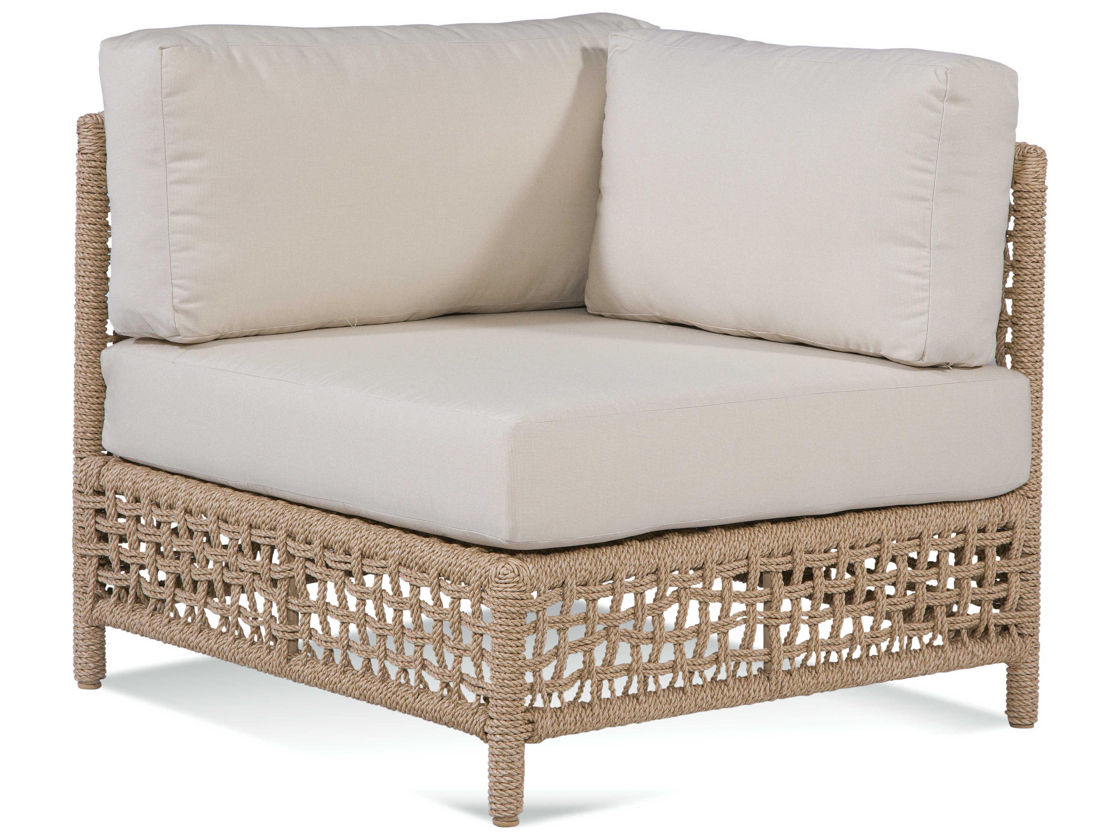 Bayside Natural Corner Lounge Chair with Cushion