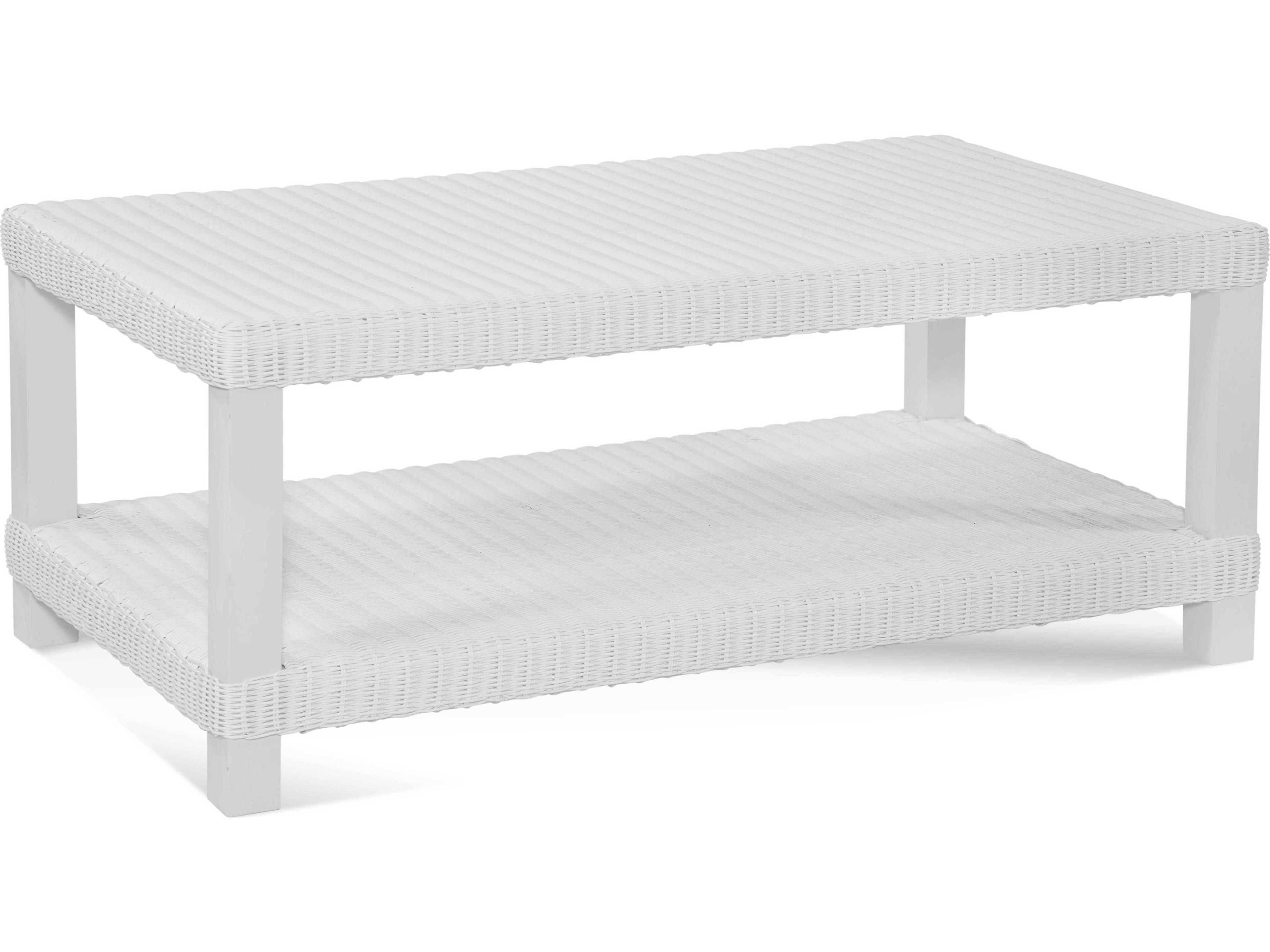 Tangier Sable Aluminum Resin Rectangular Coffee Table