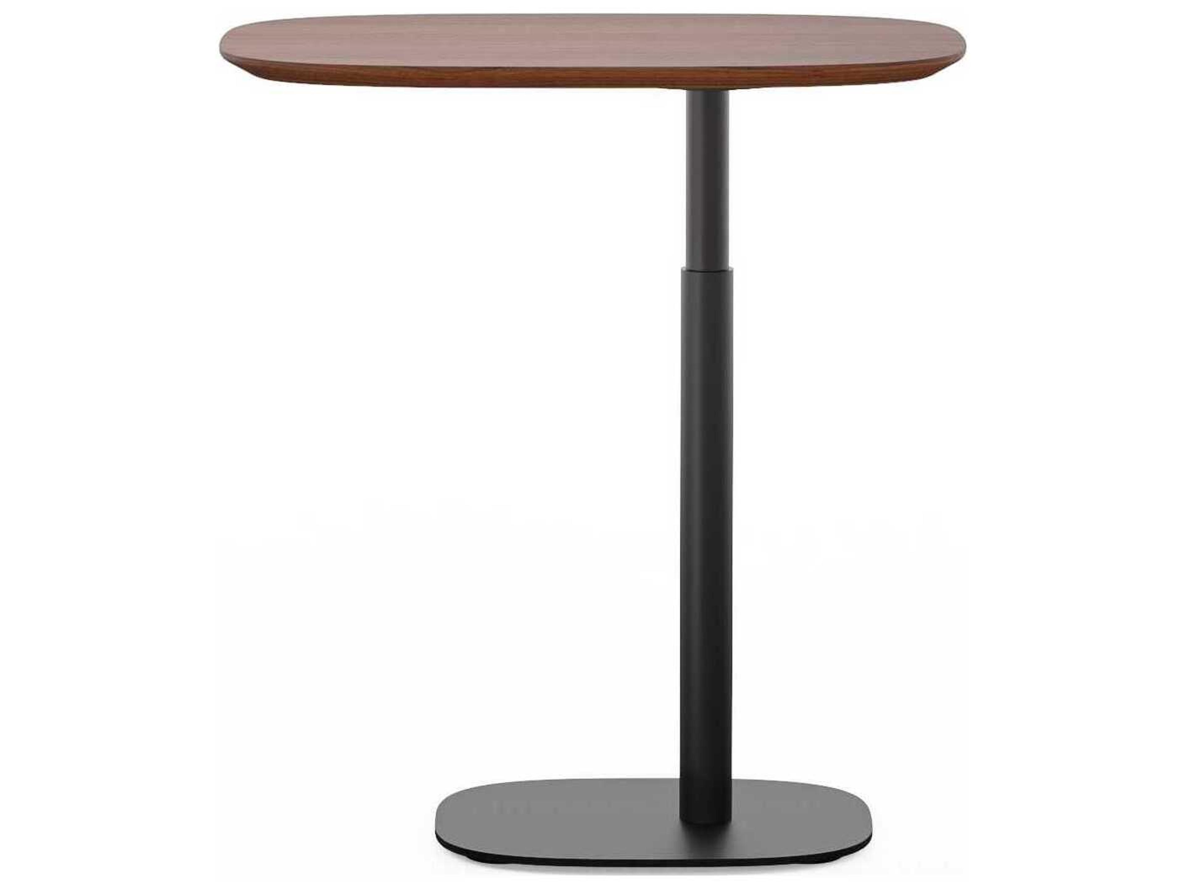 Serif Solid Wood Lift Laptop Table Chocolate Stained Walnut