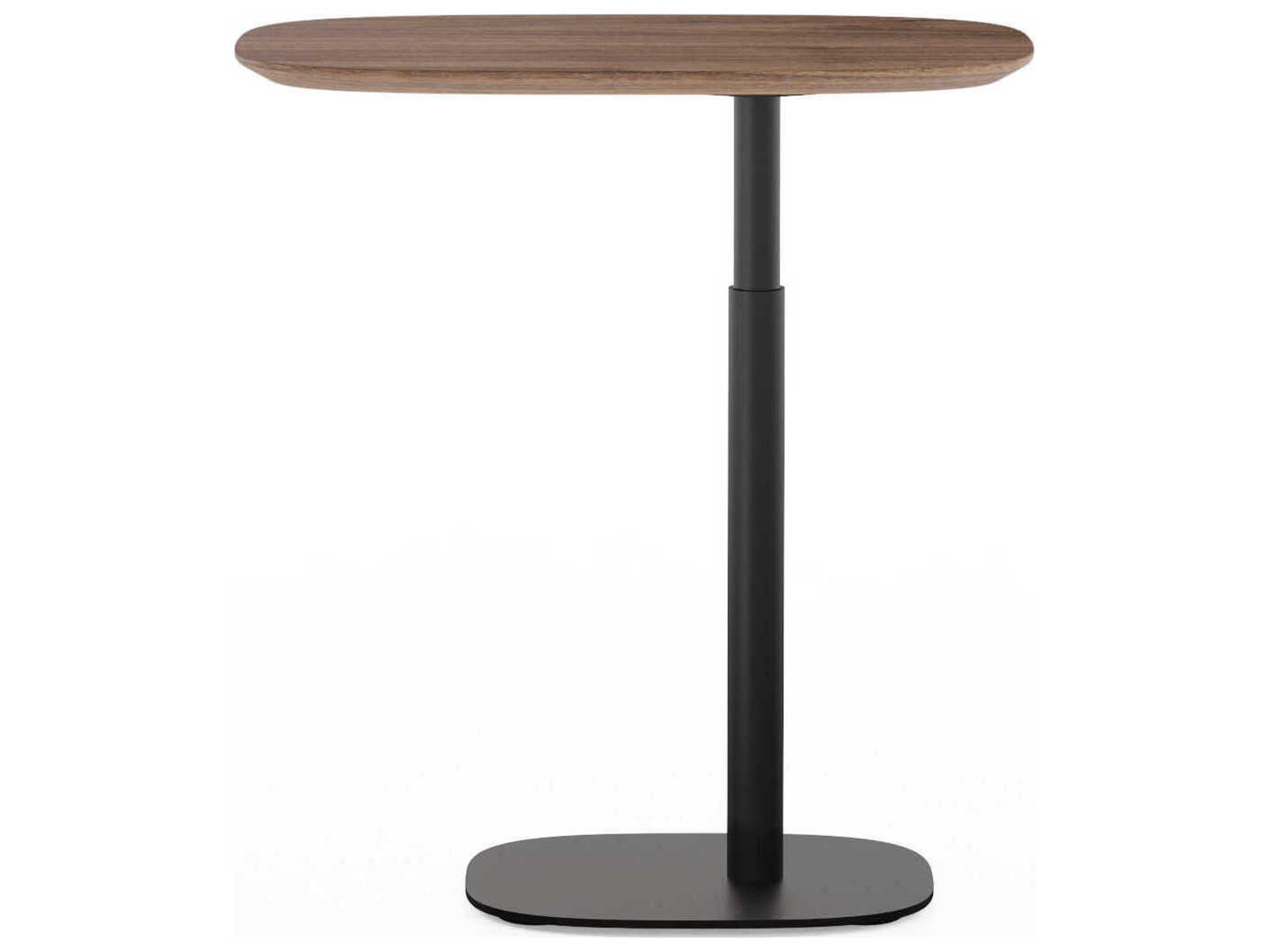 Serif Lift Laptop Table Natural Walnut Adjustable Height