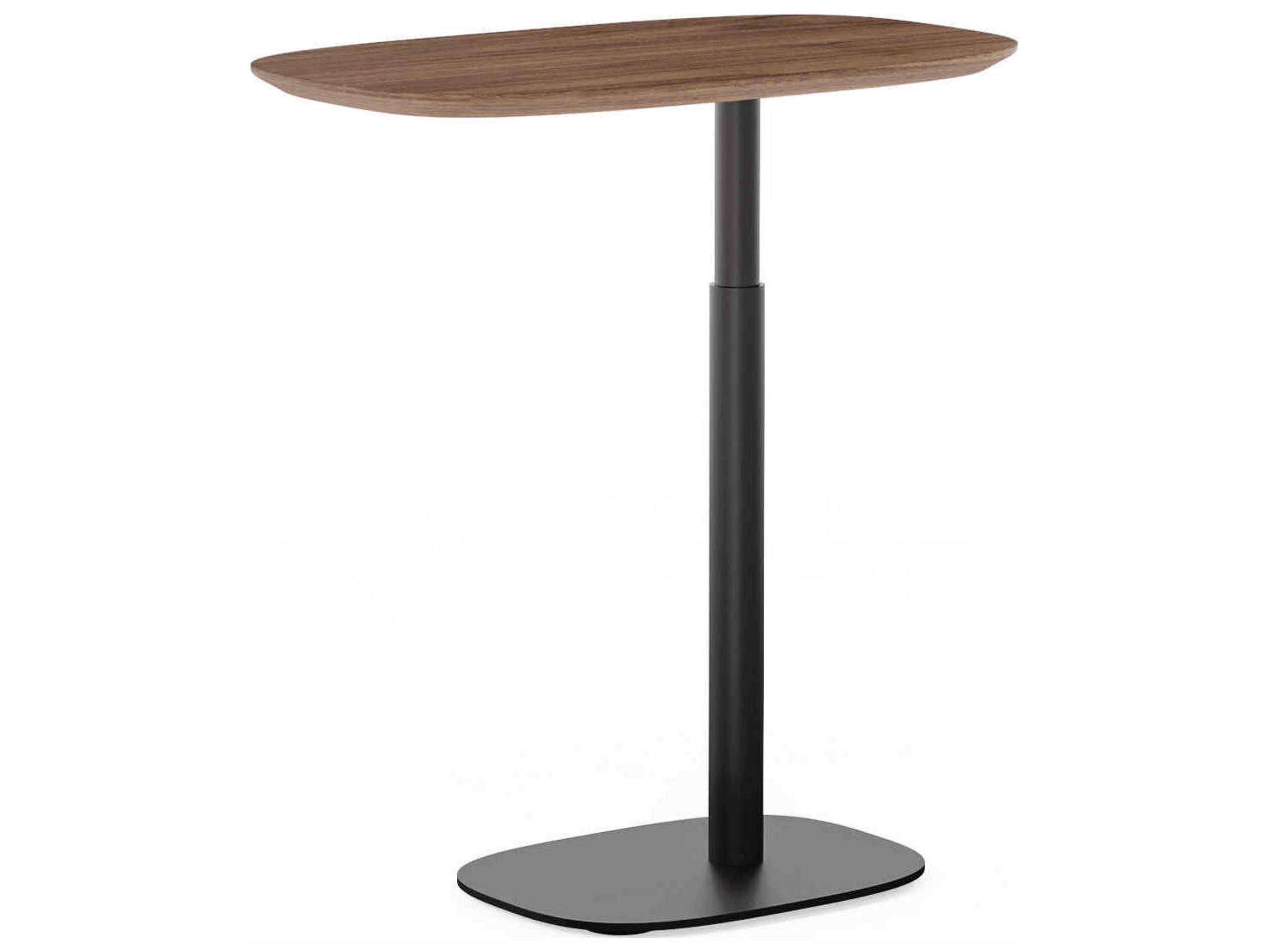 BDI Serif Natural Walnut Brown Hardwood Laptop Stand Desk