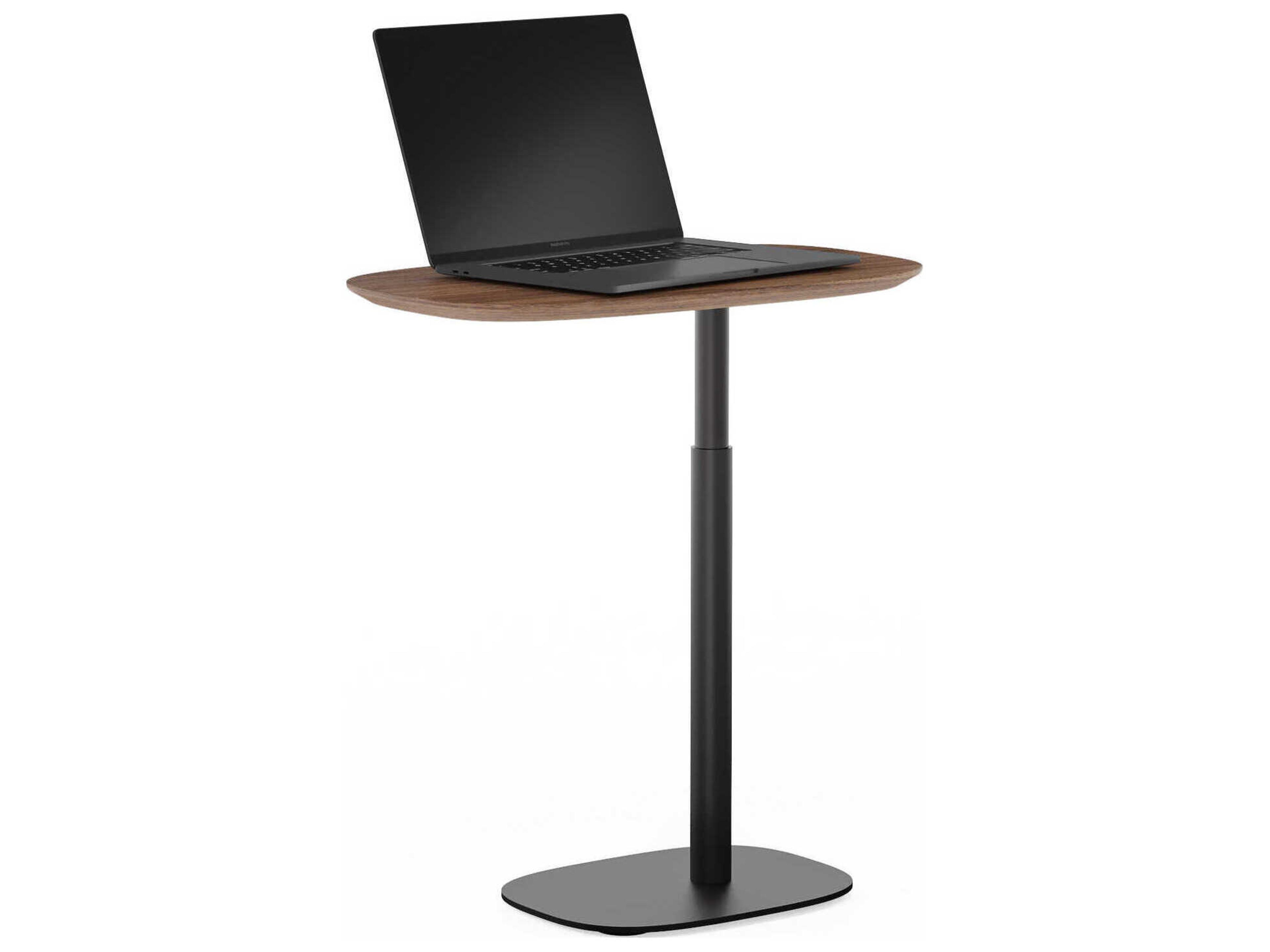 BDI Serif Natural Walnut Brown Hardwood Laptop Stand Desk