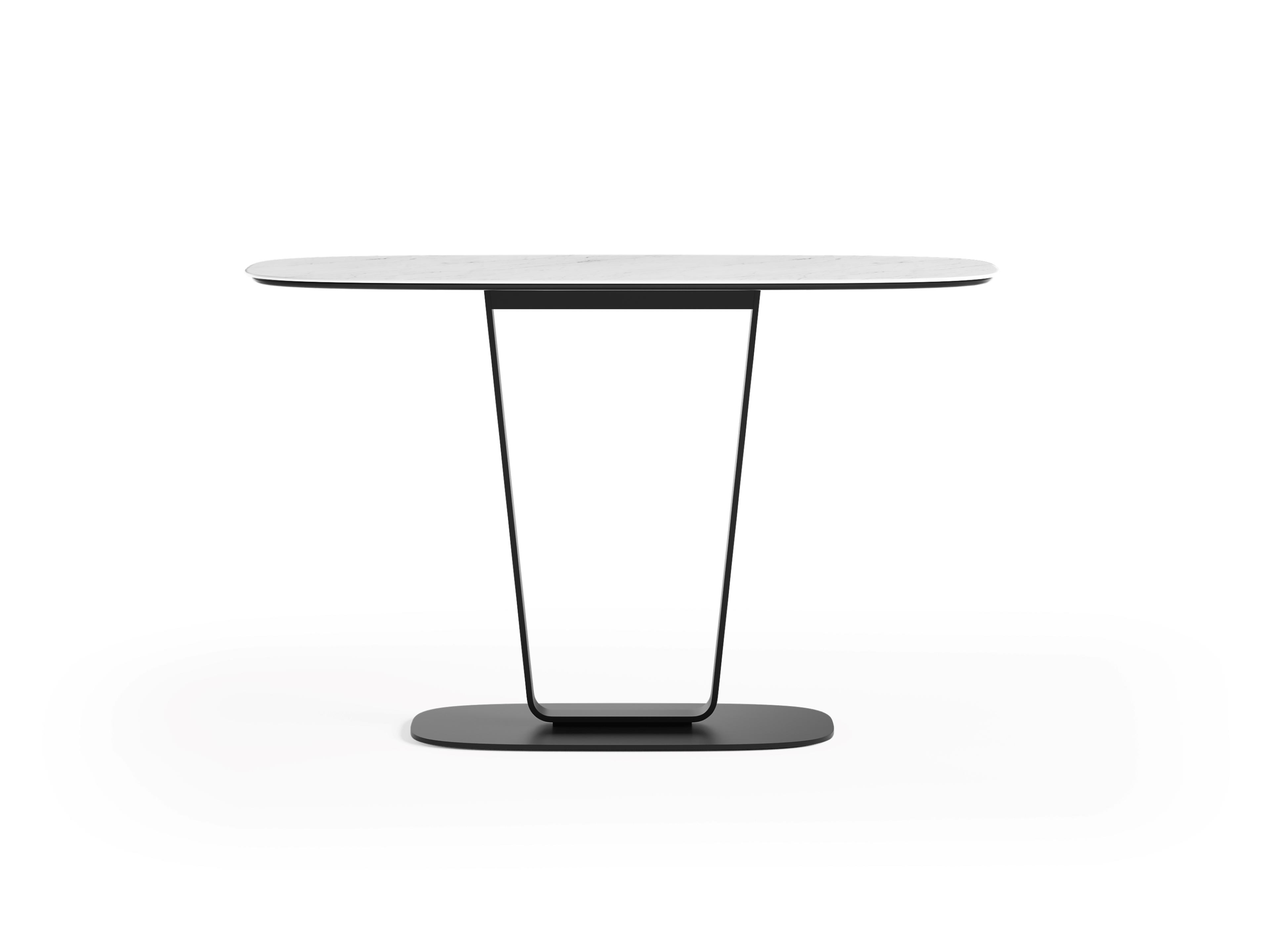 BDI Cloud 9 Rectangular Porcelain Cirrus White Console Table