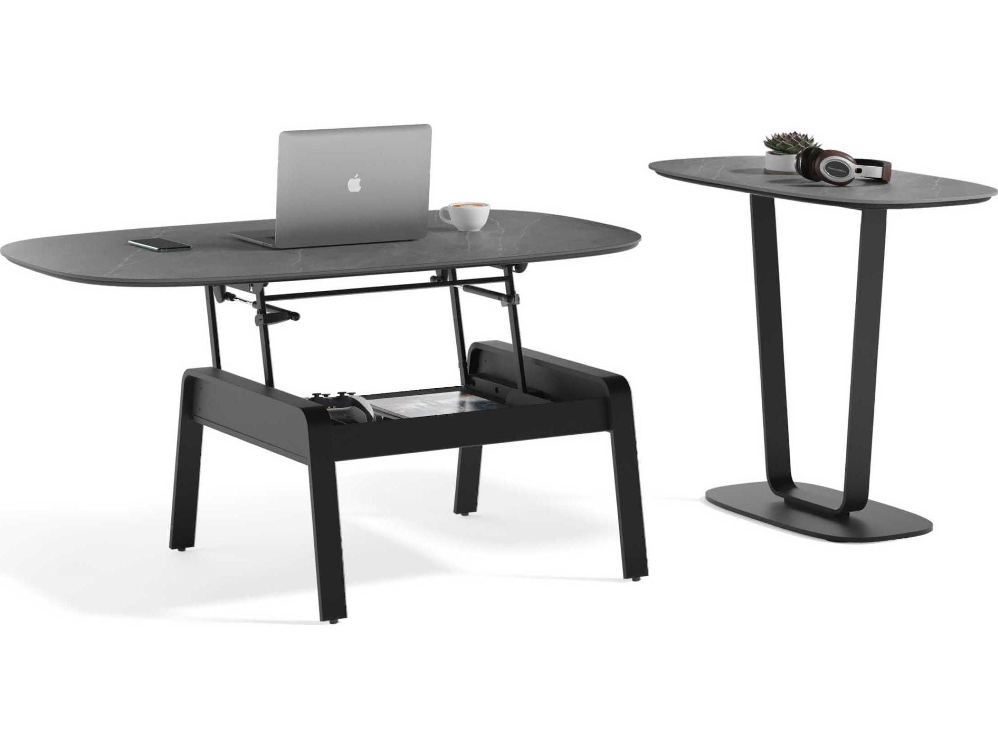 BDI Cloud 9 Rectangular Porcelain Alto Grey End Table