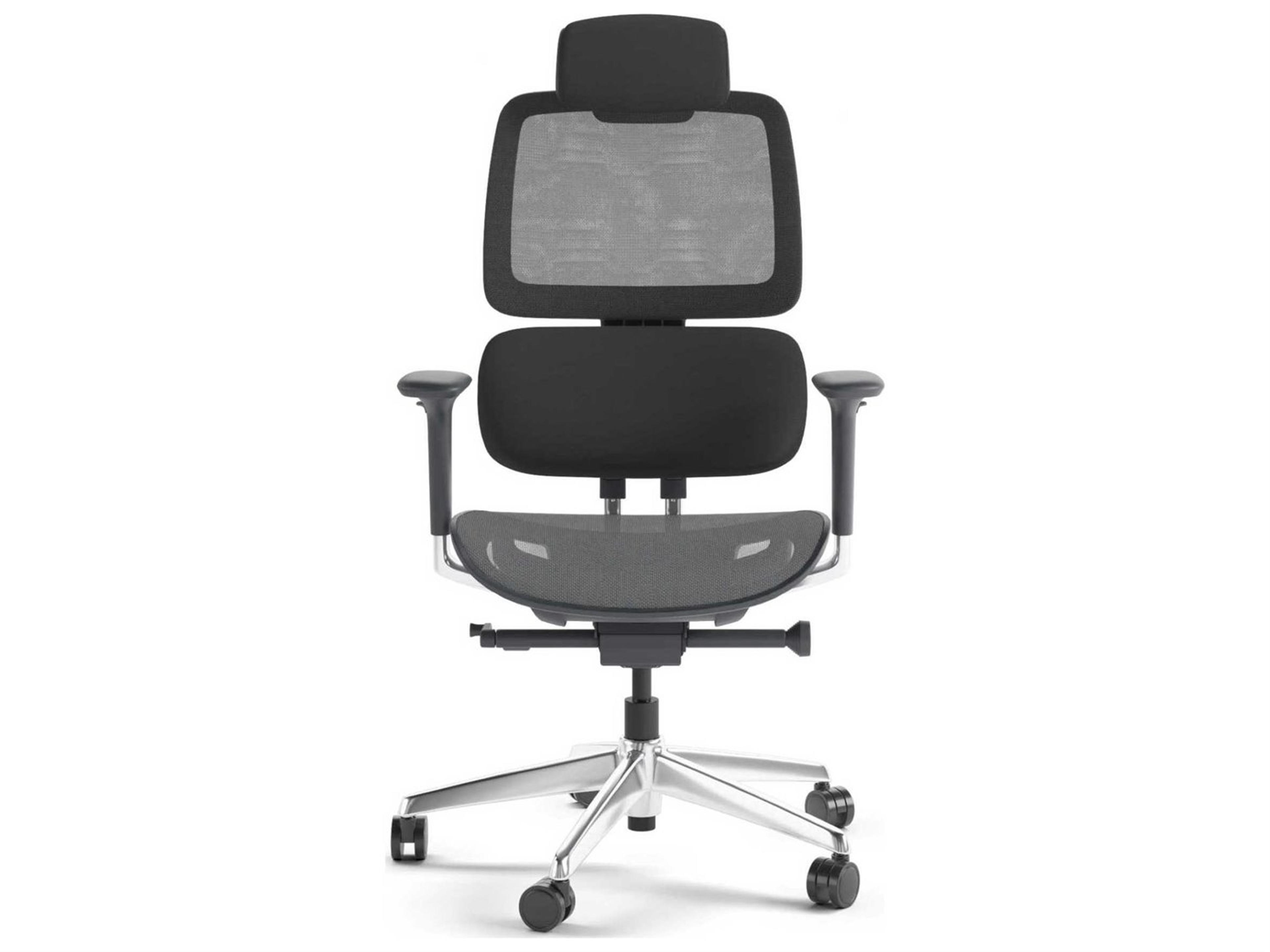 BDI Voca Black Mesh Adjustable Ergonomic Swivel Computer Office Chair