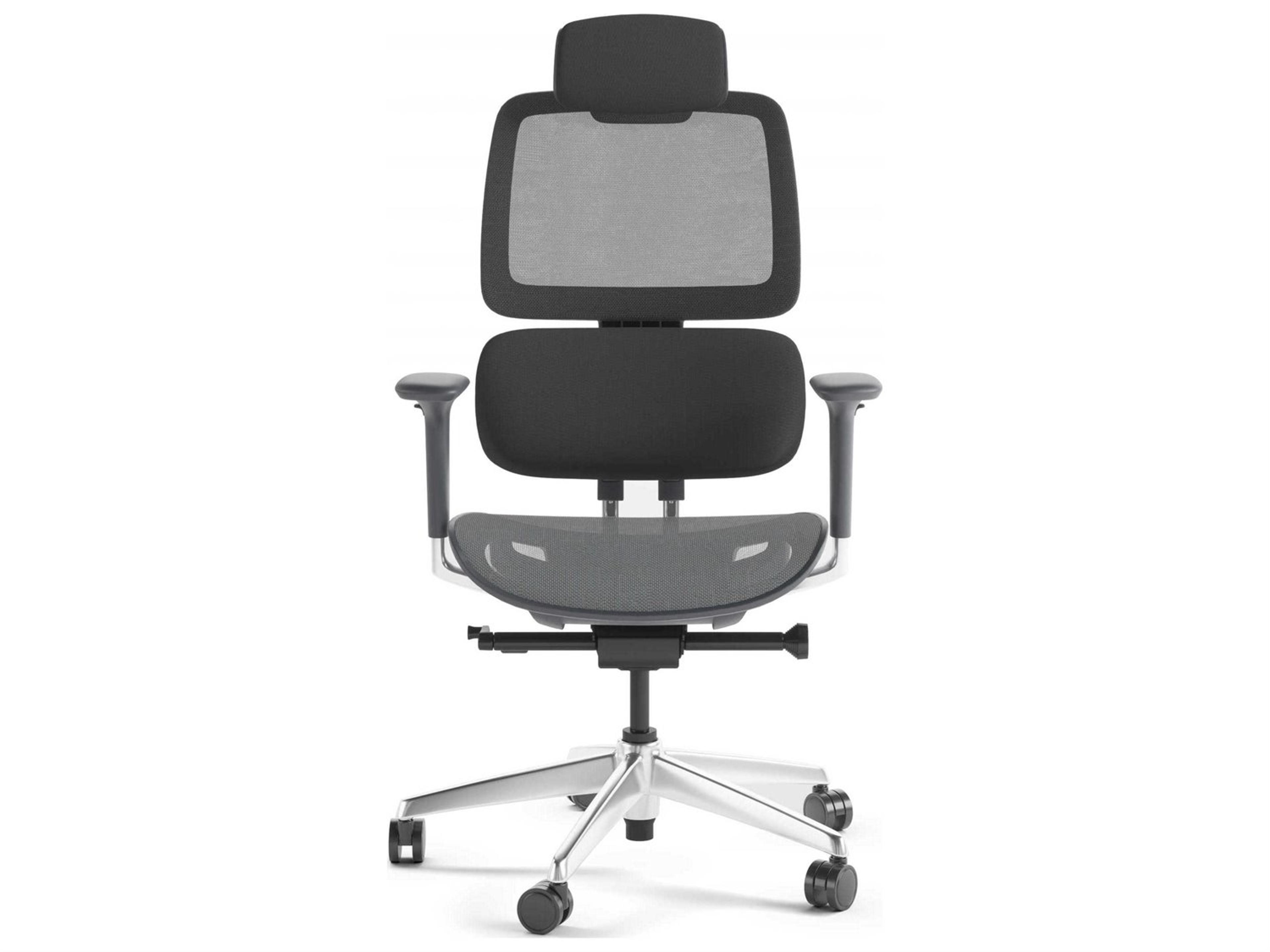BDI Voca Black Mesh Adjustable Ergonomic Swivel Computer Office Chair