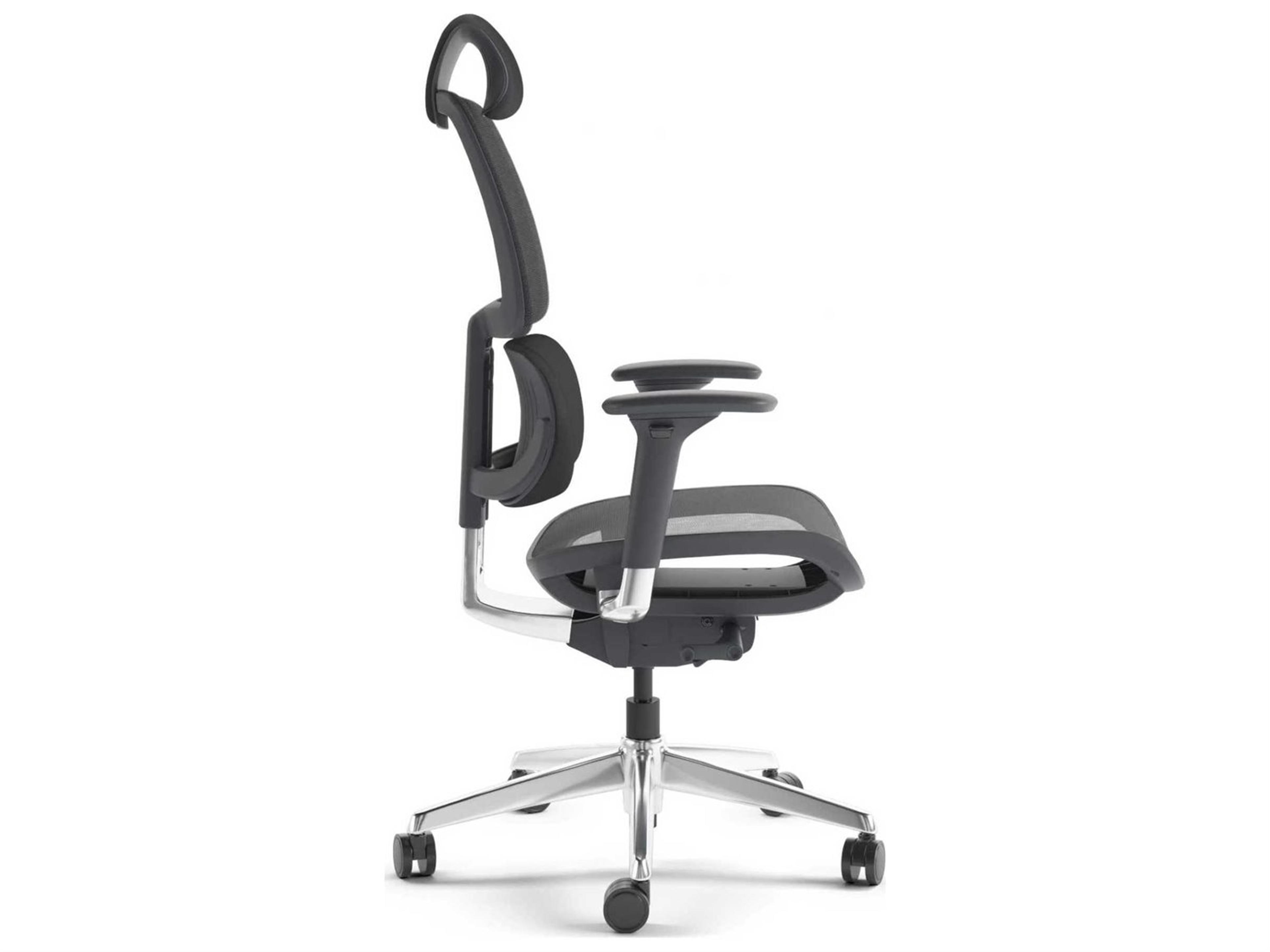 BDI Voca Black Mesh Adjustable Ergonomic Swivel Computer Office Chair