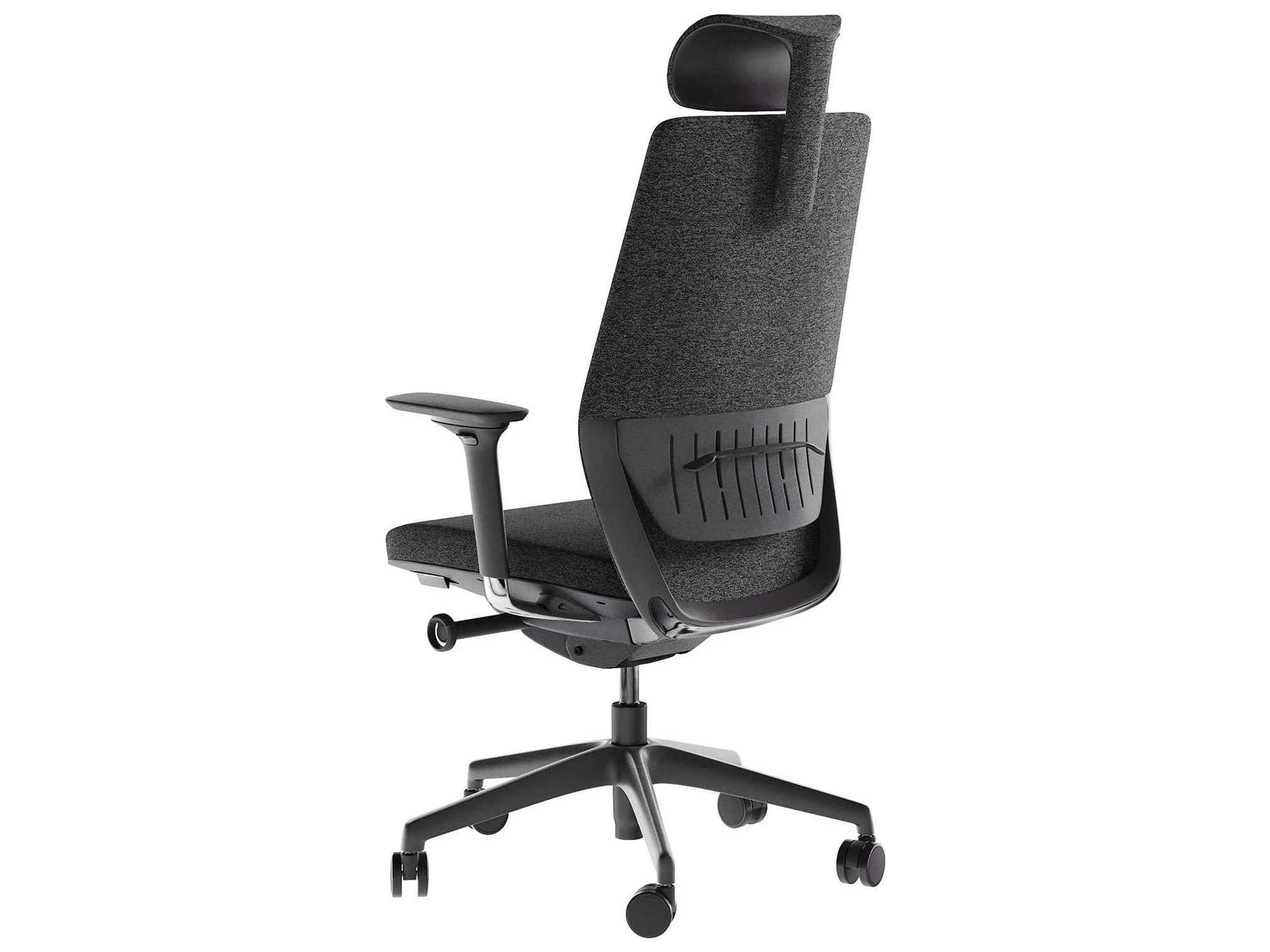 BDI Coda Gray Upholstered Adjustable Task Office Chair