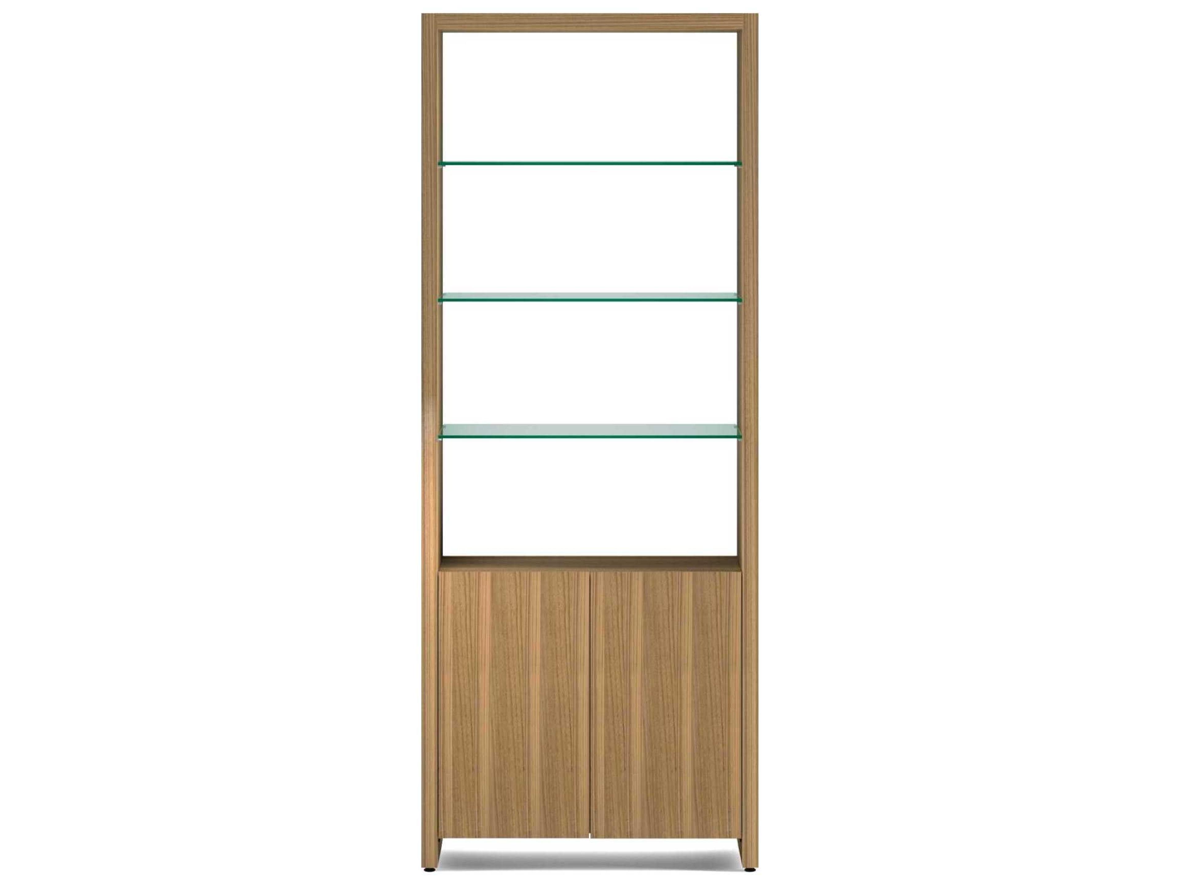 BDI Linea Shelf Natural Walnut Bookcase