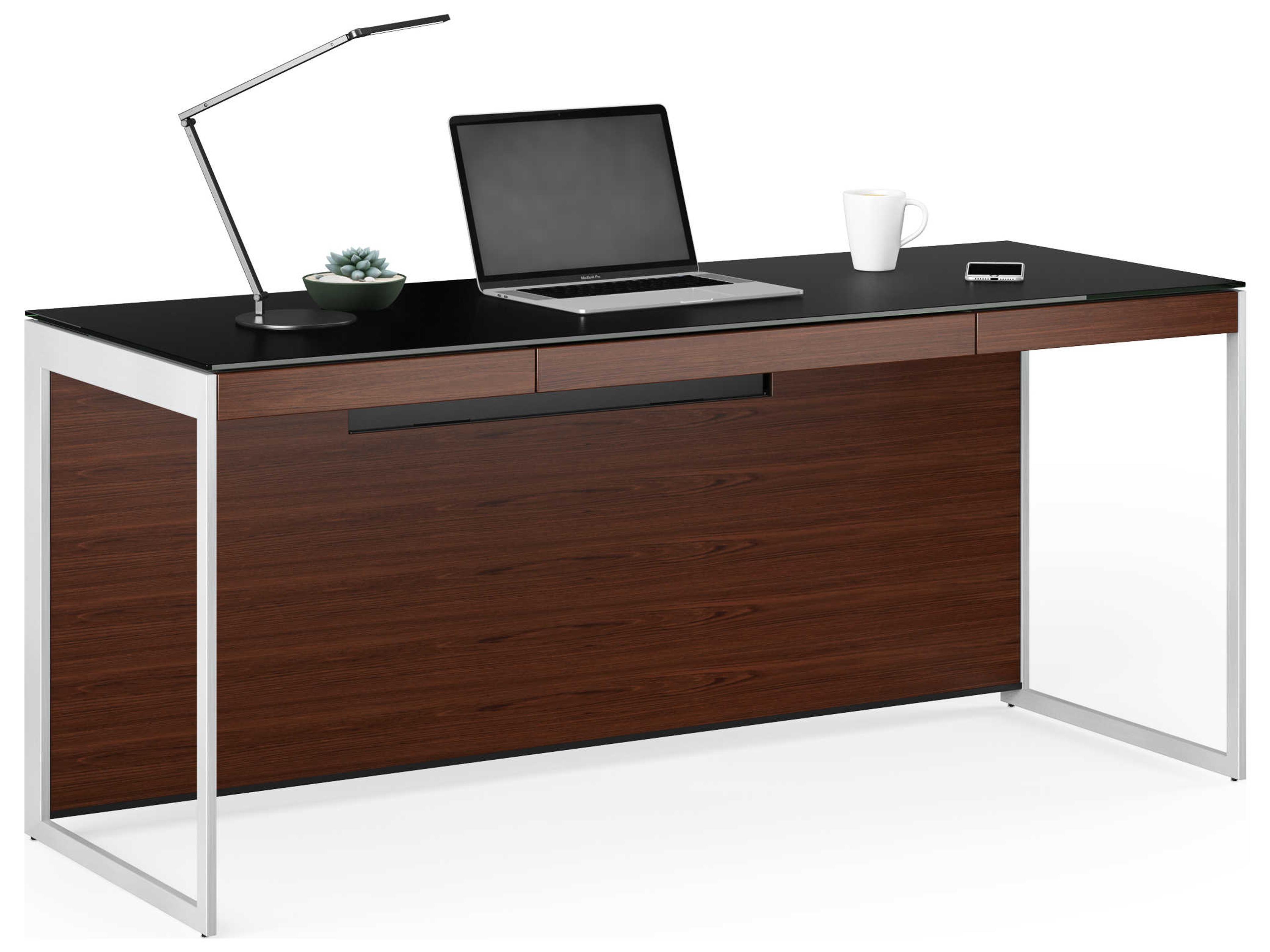 BDI Sequel Black Hardwood Secretary Desk
