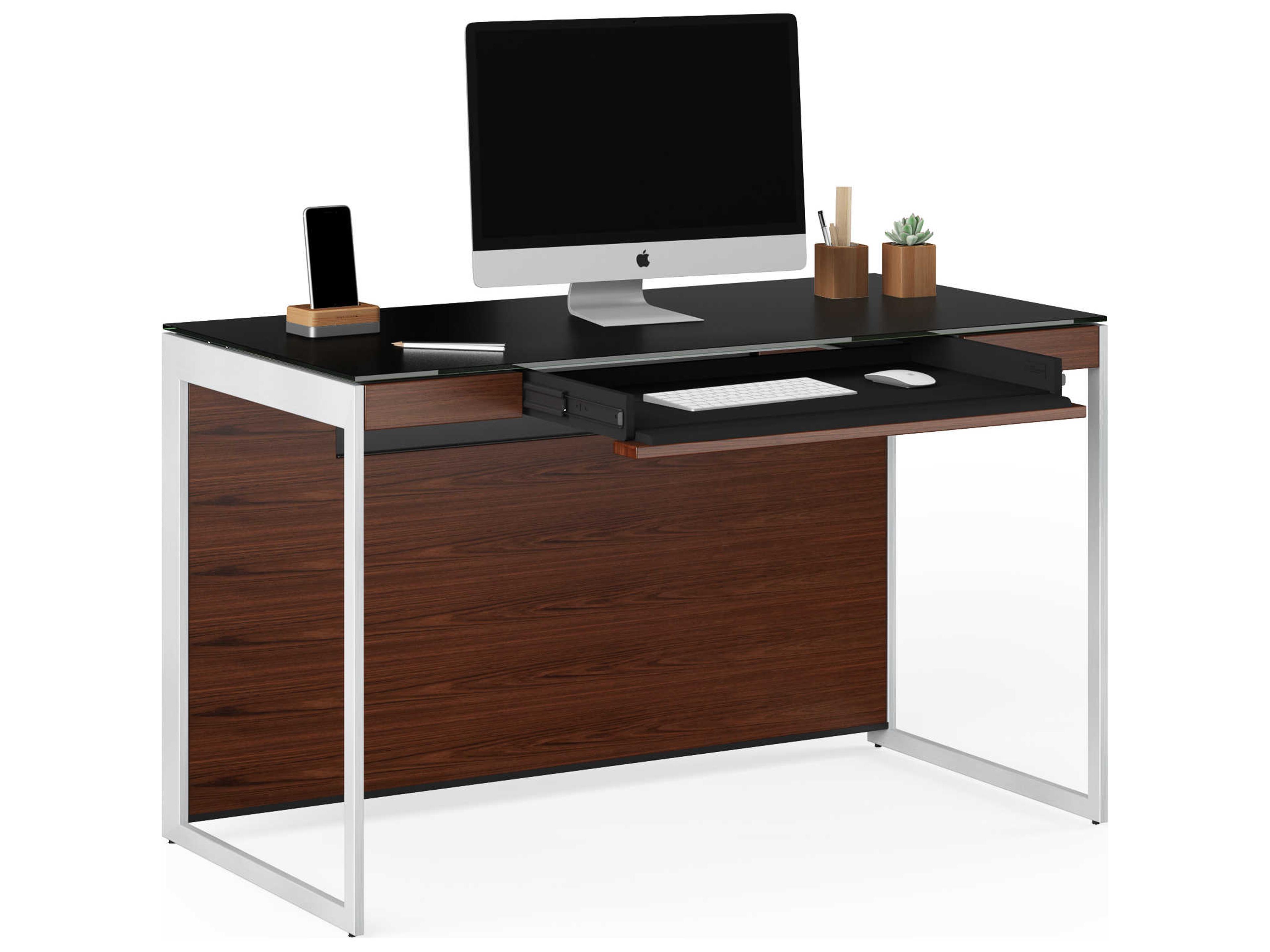 BDI Sequel Black Hardwood Secretary Desk