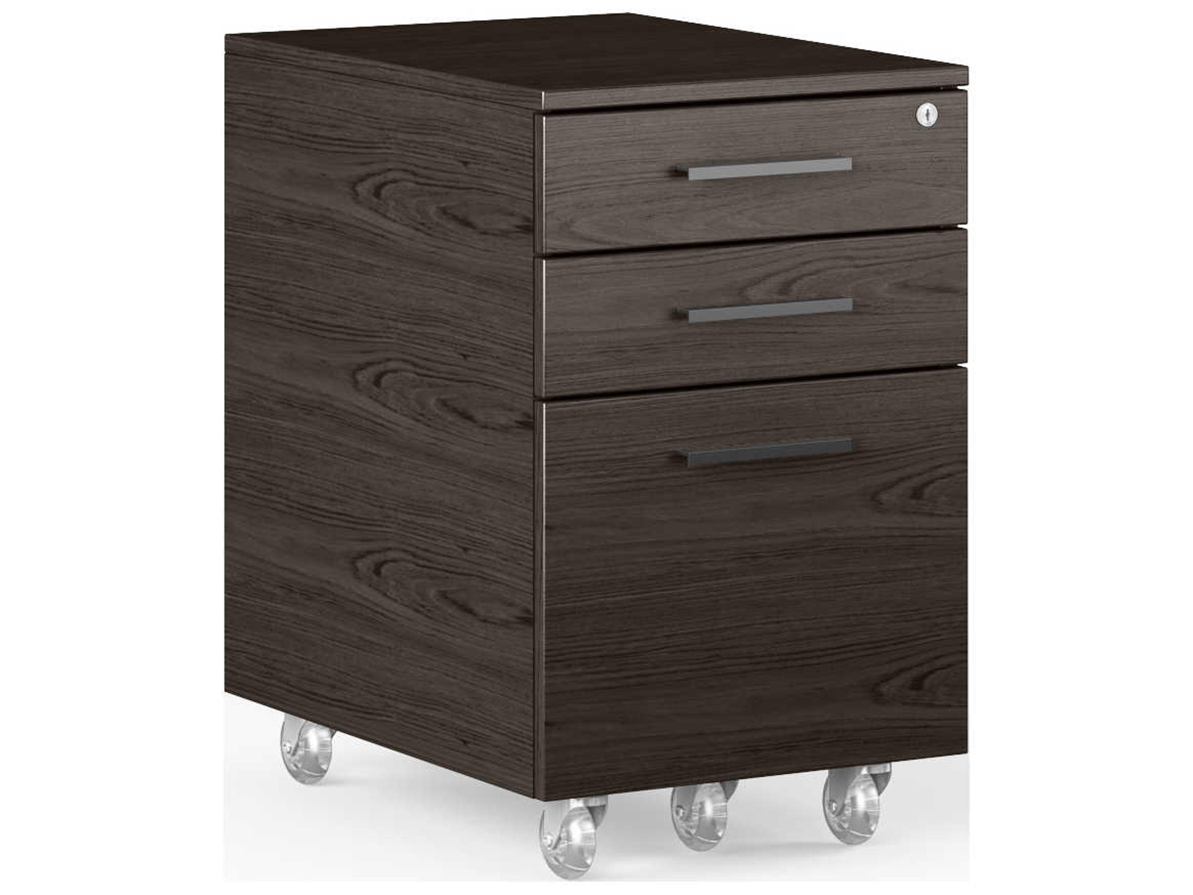 BDI Sequel Charcoal Stained Ash File Cabinet