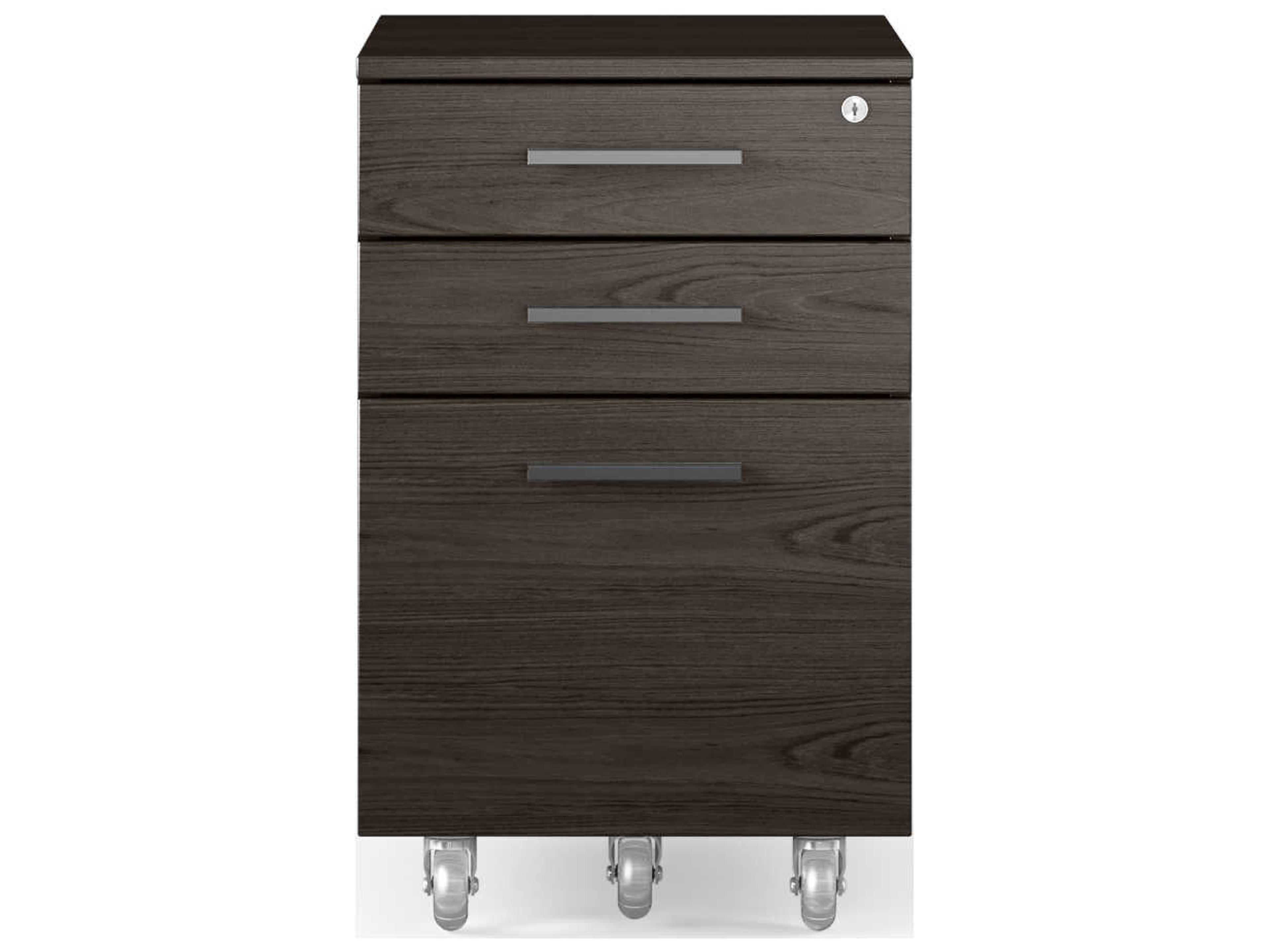 BDI Sequel Charcoal Stained Ash File Cabinet