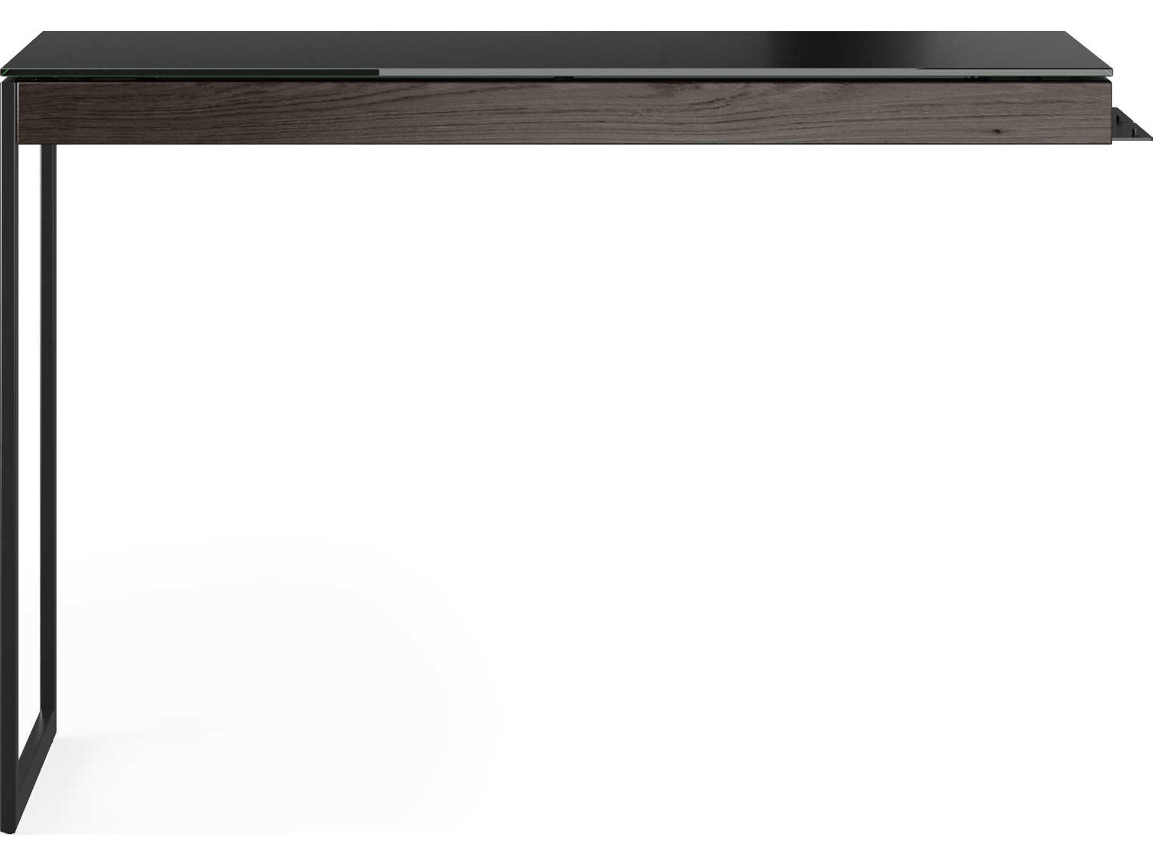 BDI Sequel-20 Charcoal Stained Ash / Black Return Desk