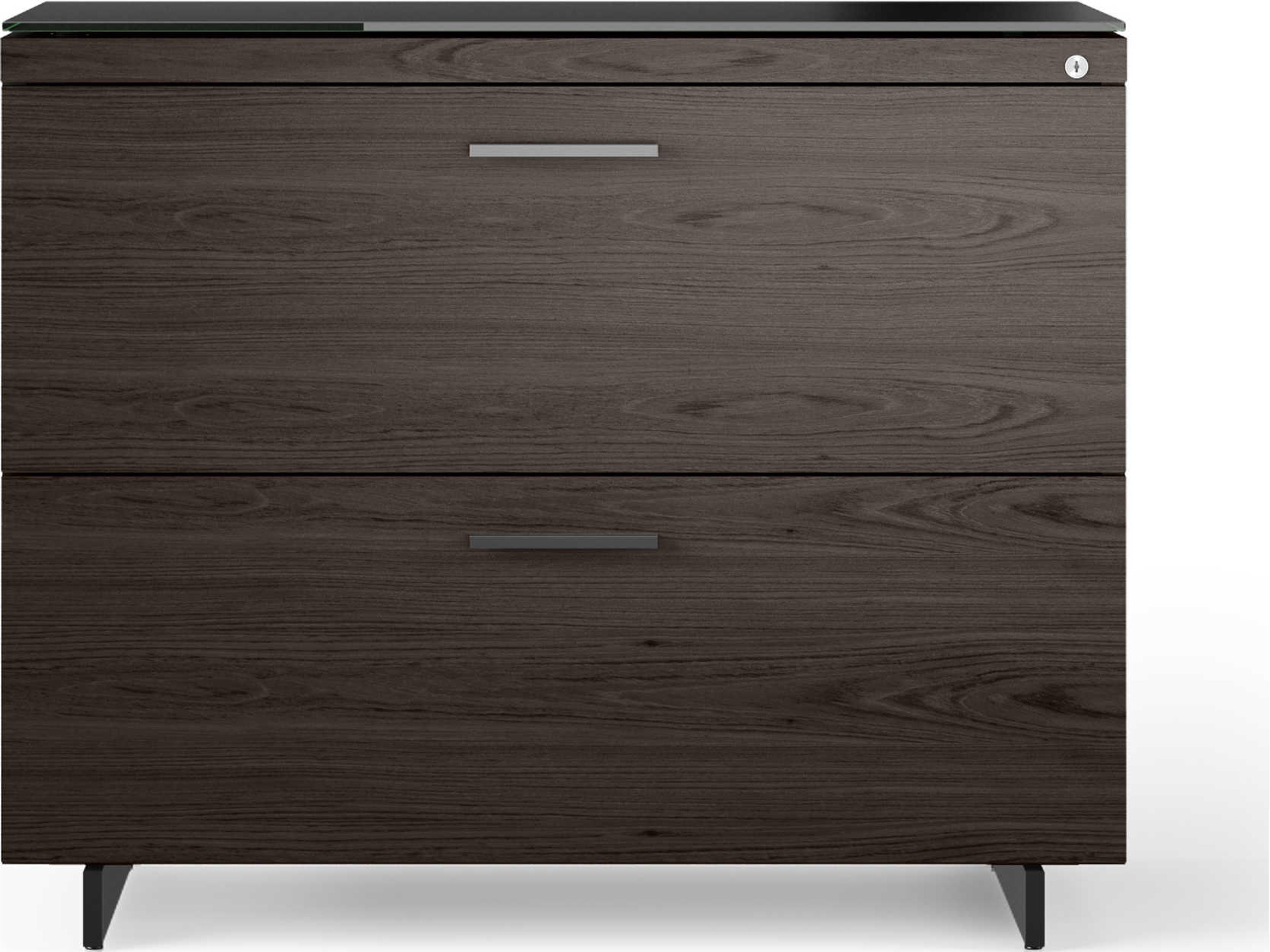 BDI Sequel Charcoal Stained Ash Black File Cabinet