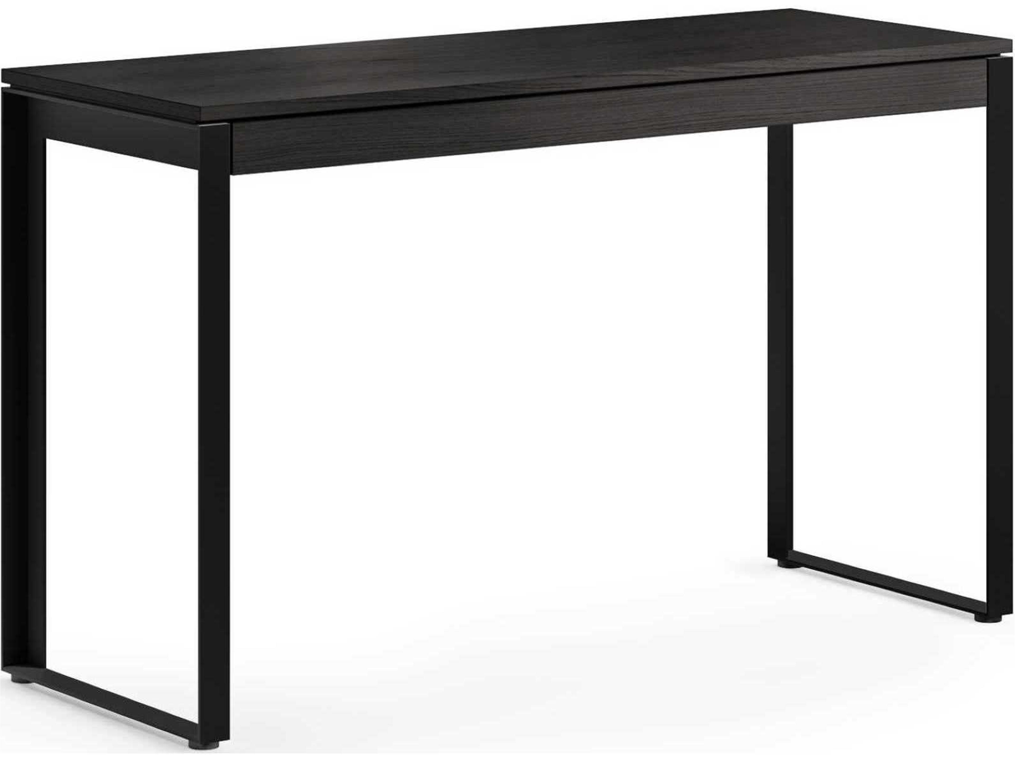 BDI Linea Office Charcoal Stained Ash Black Wood Computer Desk