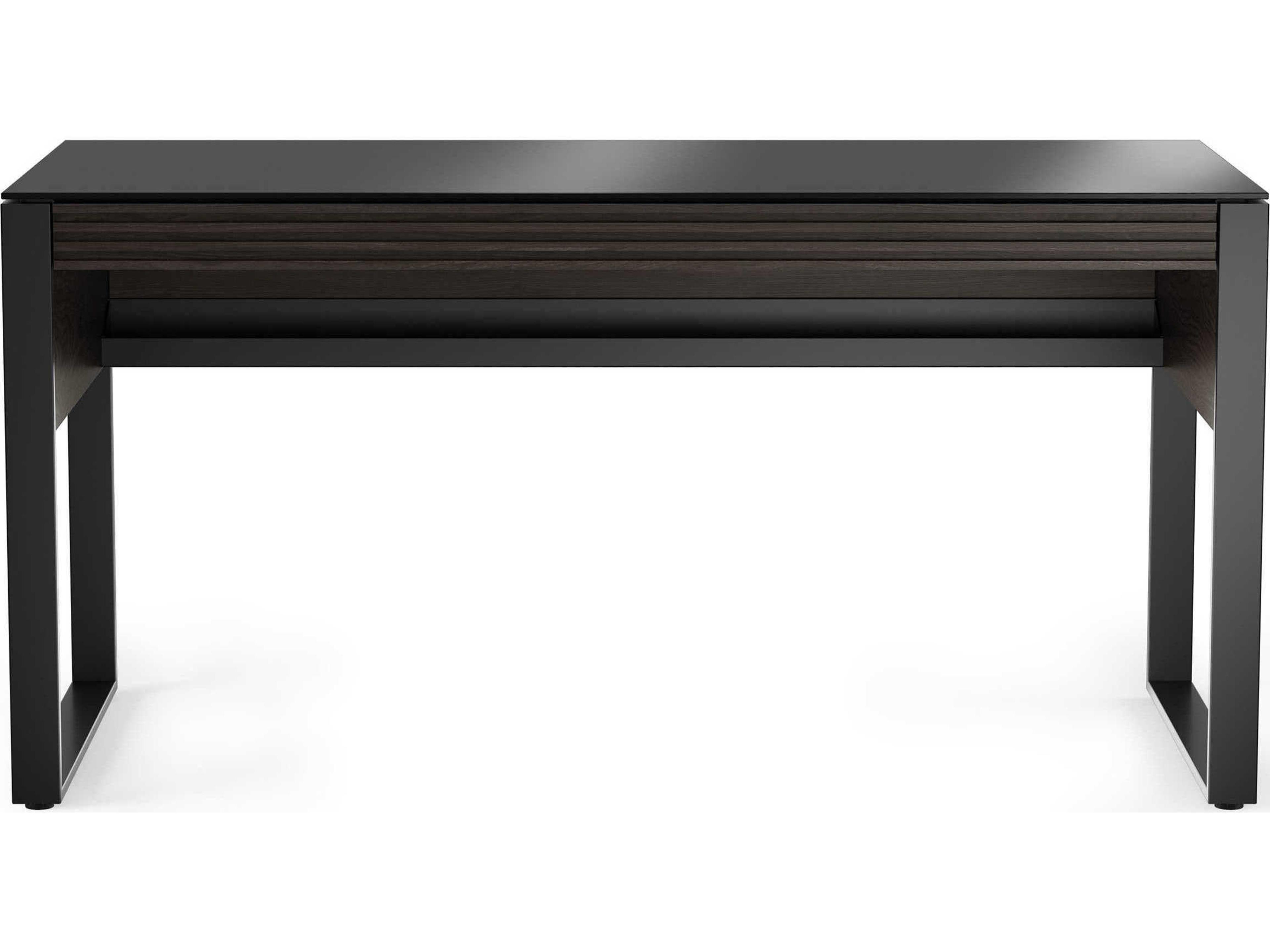 BDI Corridor Charcoal Stained Ash Black Secretary Desk