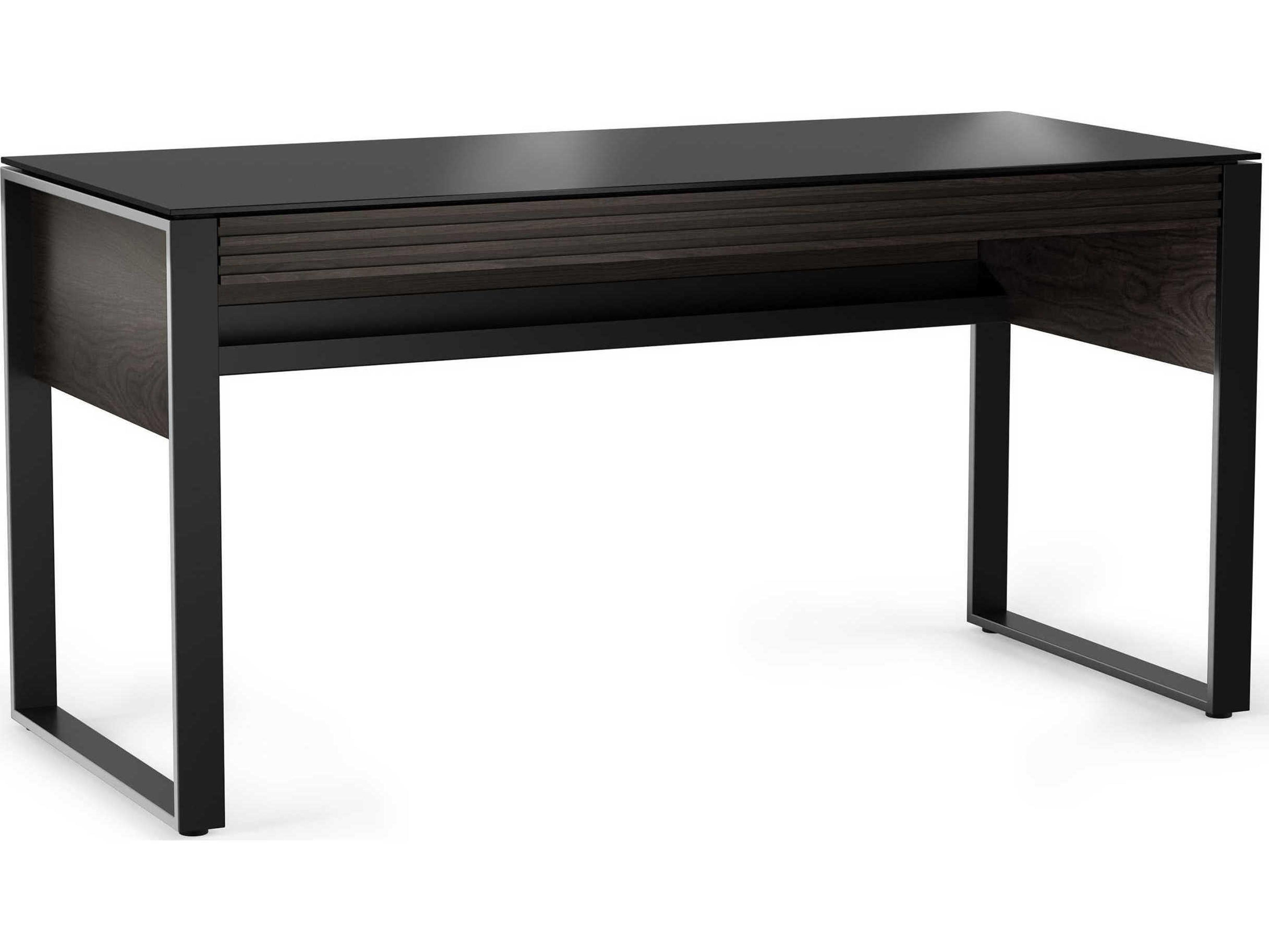 Corridor Charcoal Stained Ash Black Secretary Desk