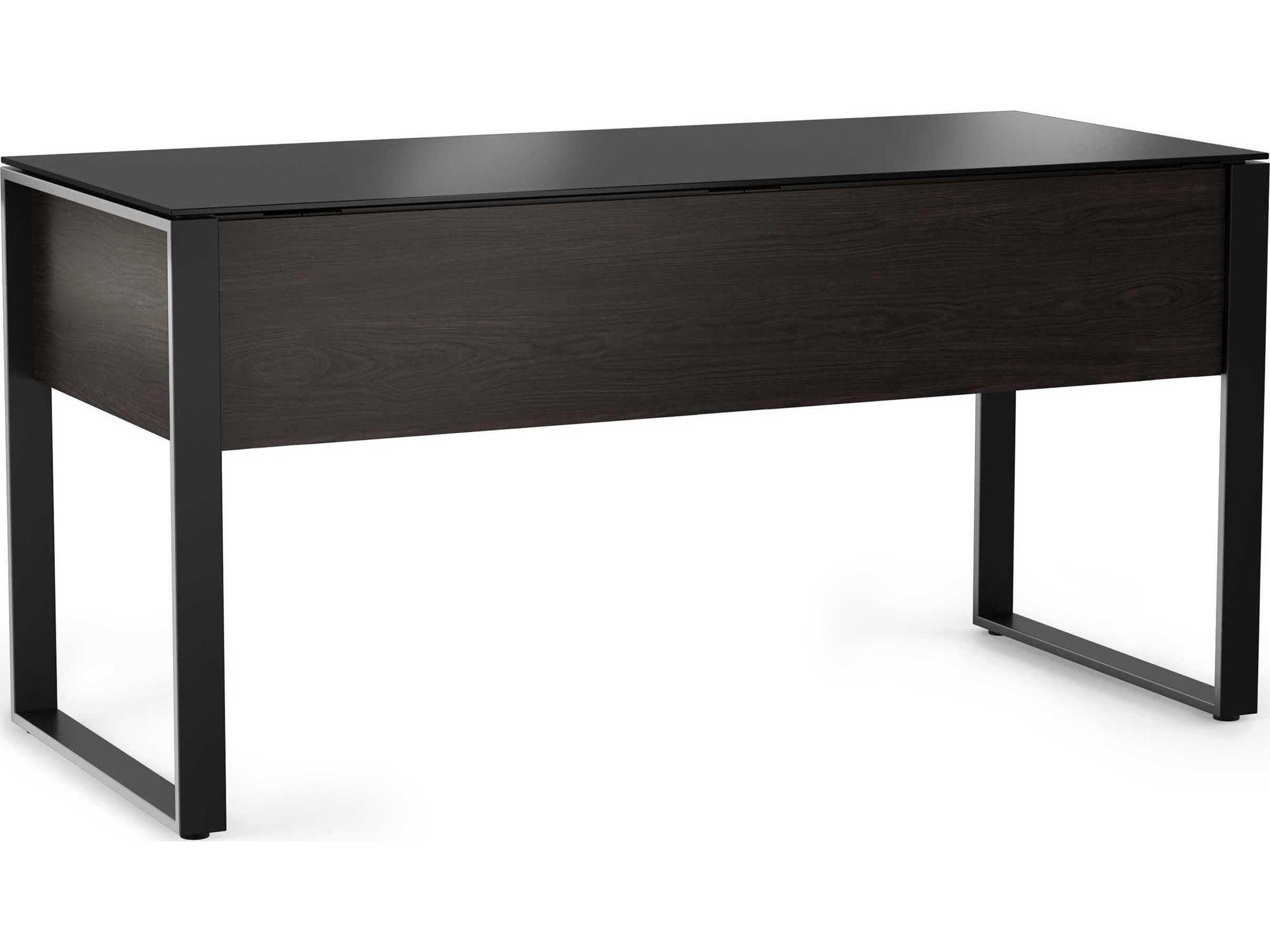 BDI Corridor Charcoal Stained Ash Black Secretary Desk