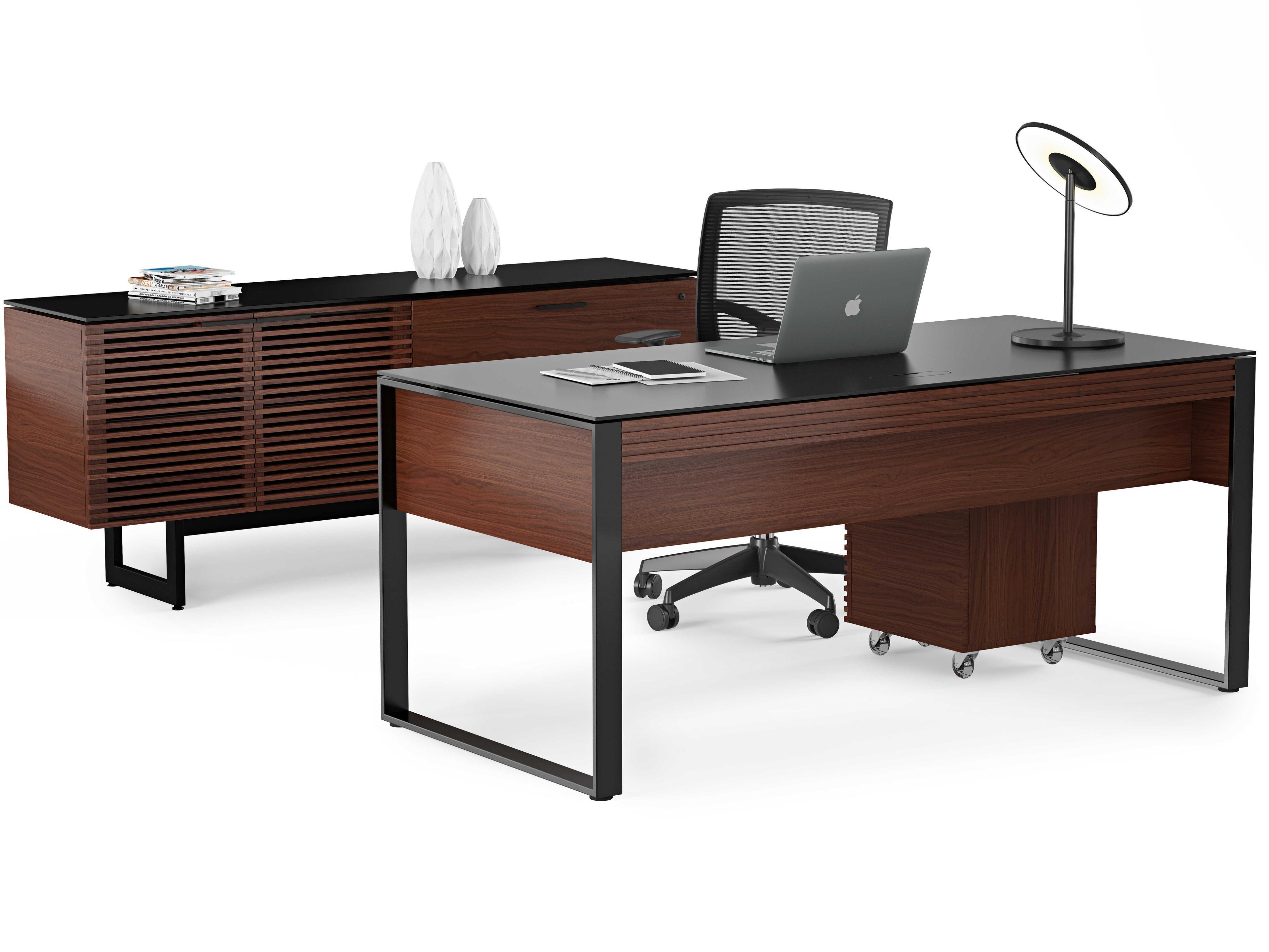 BDI Corridor Chocolate Stained Walnut File Cabinet