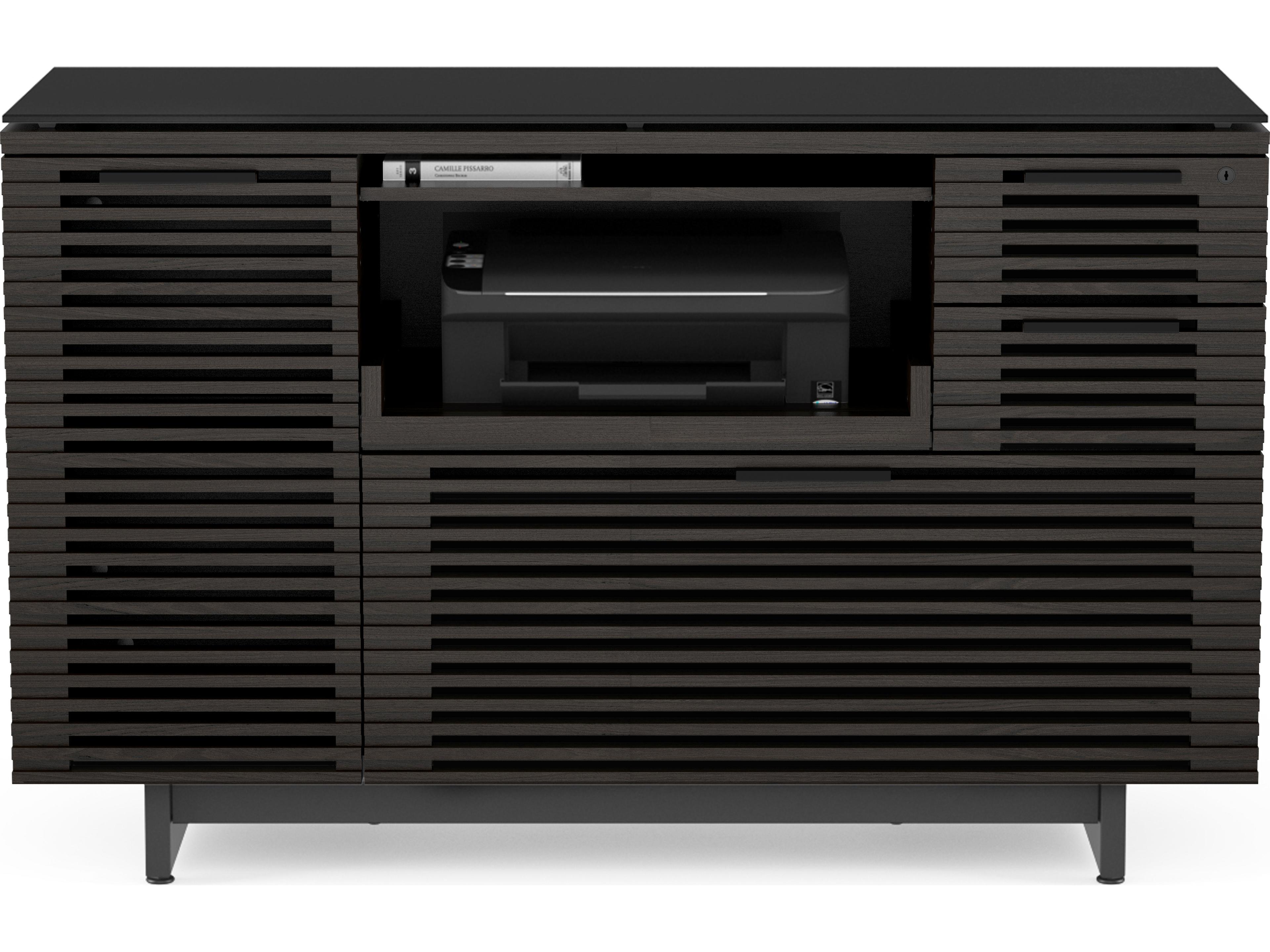 BDI Corridor Charcoal Stained Ash Black File Cabinet