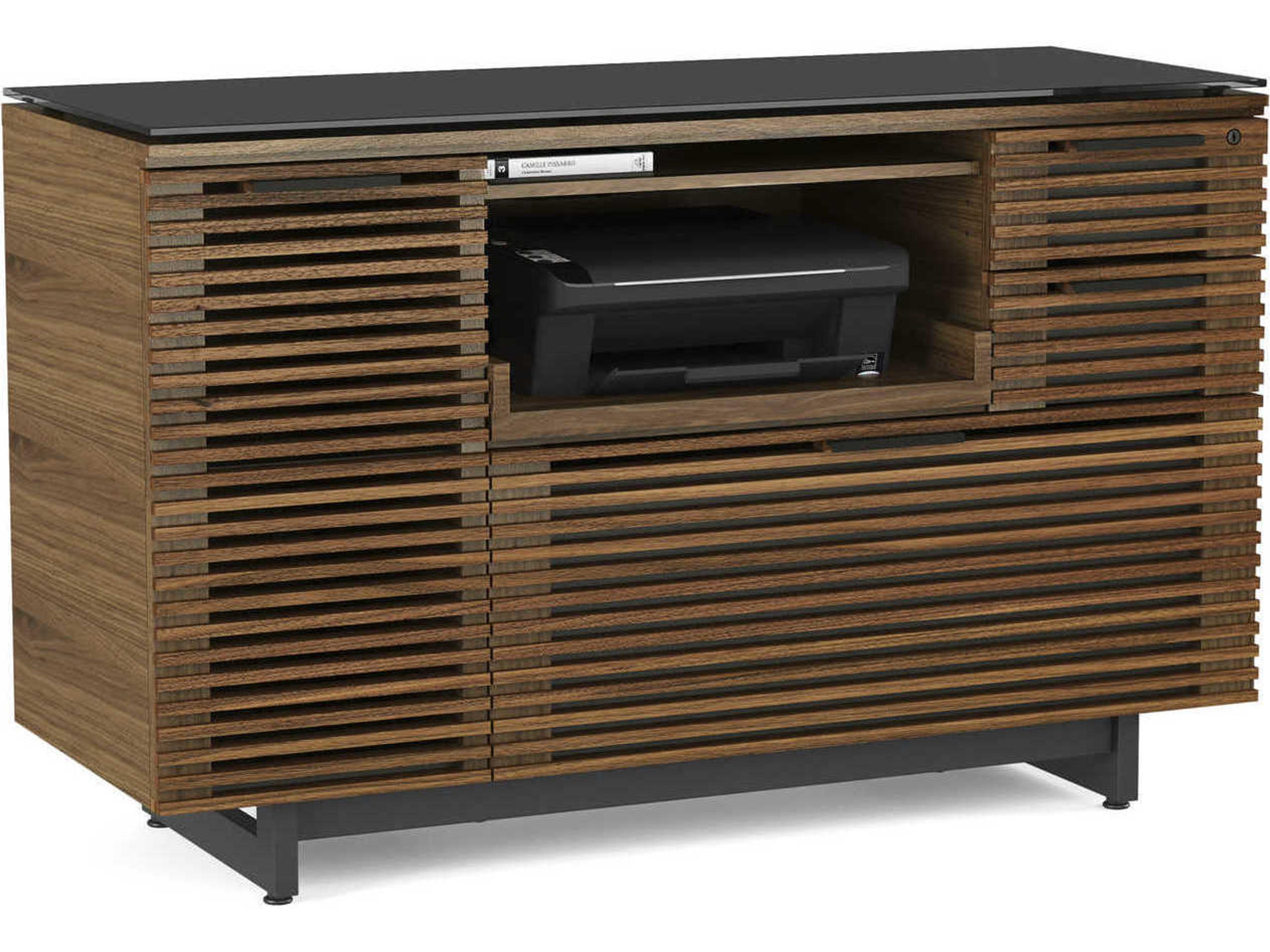 BDI Corridor Natural Walnut File Cabinet