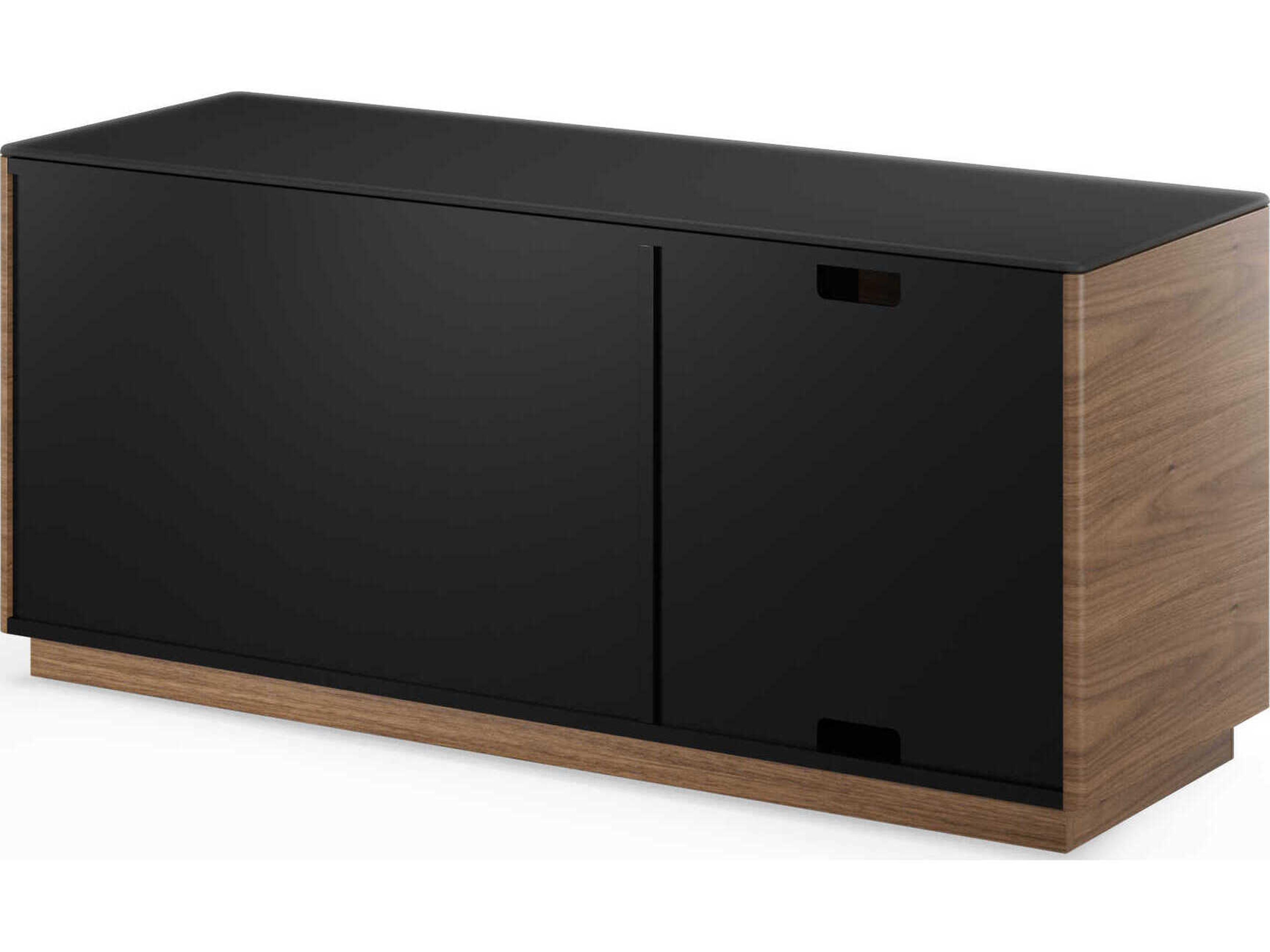 BDI Luma Natural Walnut Black File Cabinet