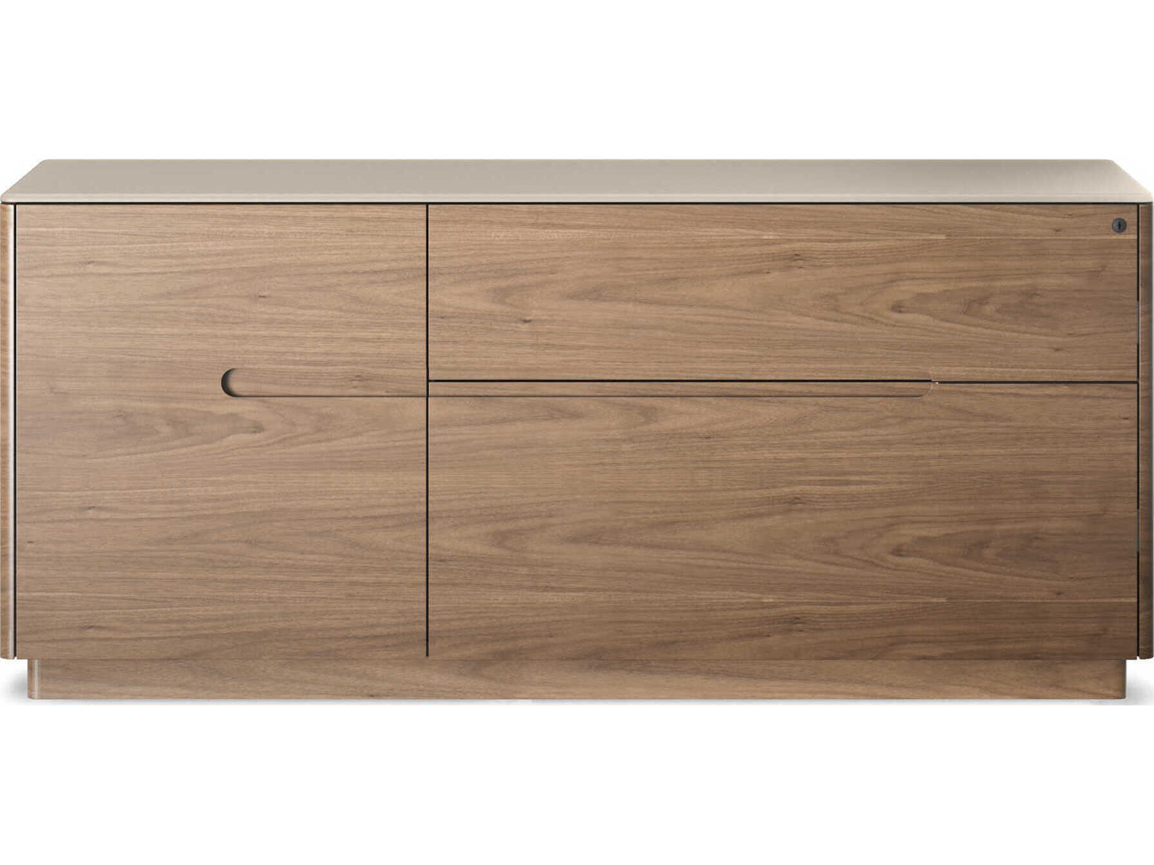 BDI Luma Natural Walnut Dune File Cabinet