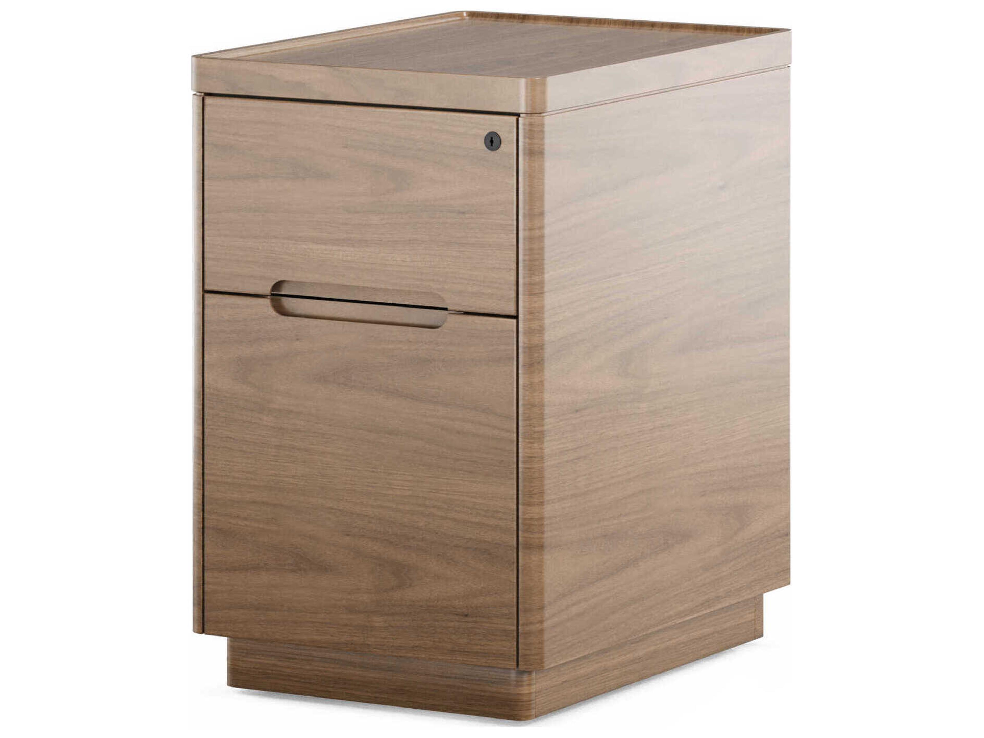 Luma Natural Walnut File Cabinet