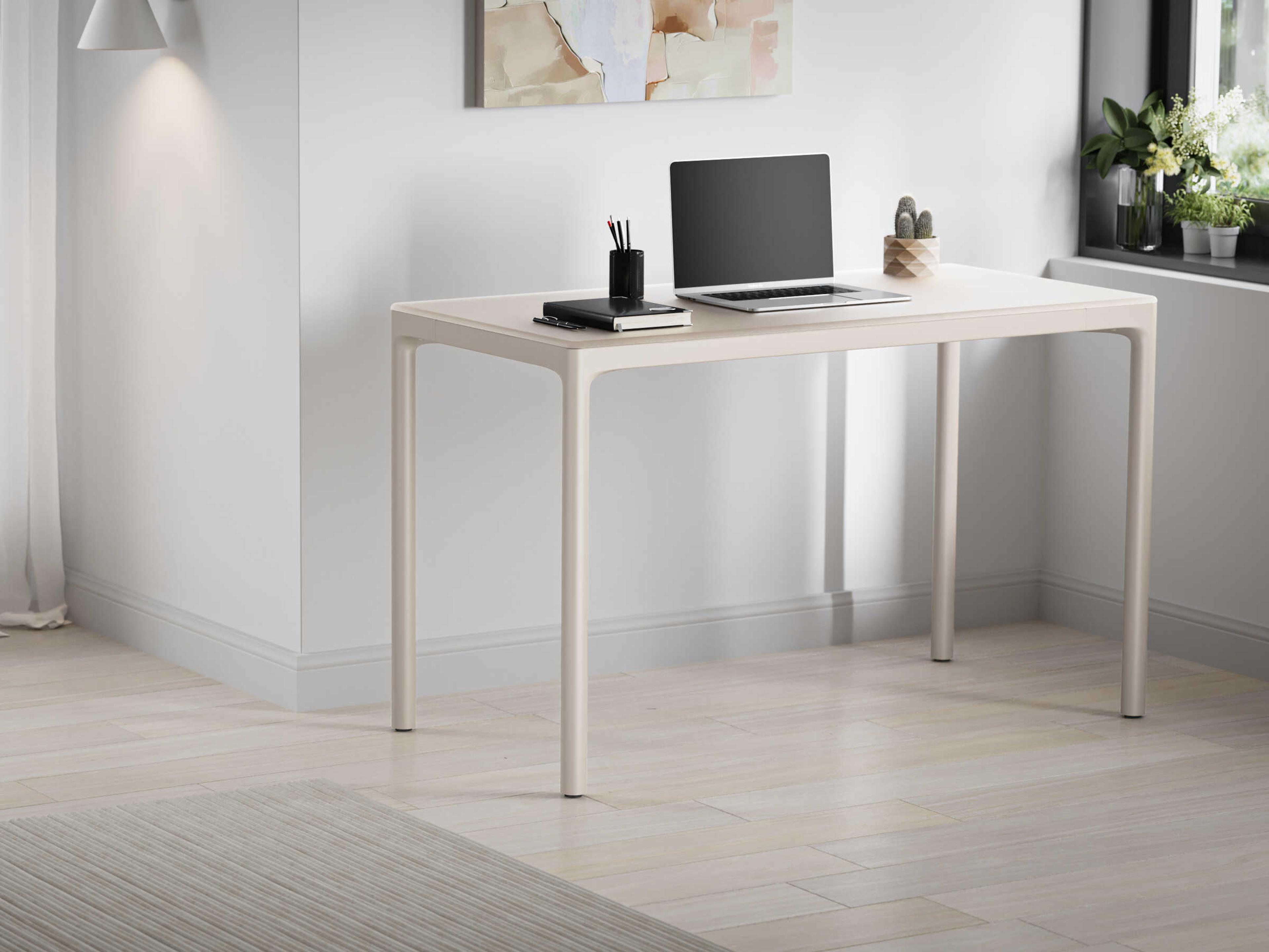 BDI Luma Dune White Computer Desk