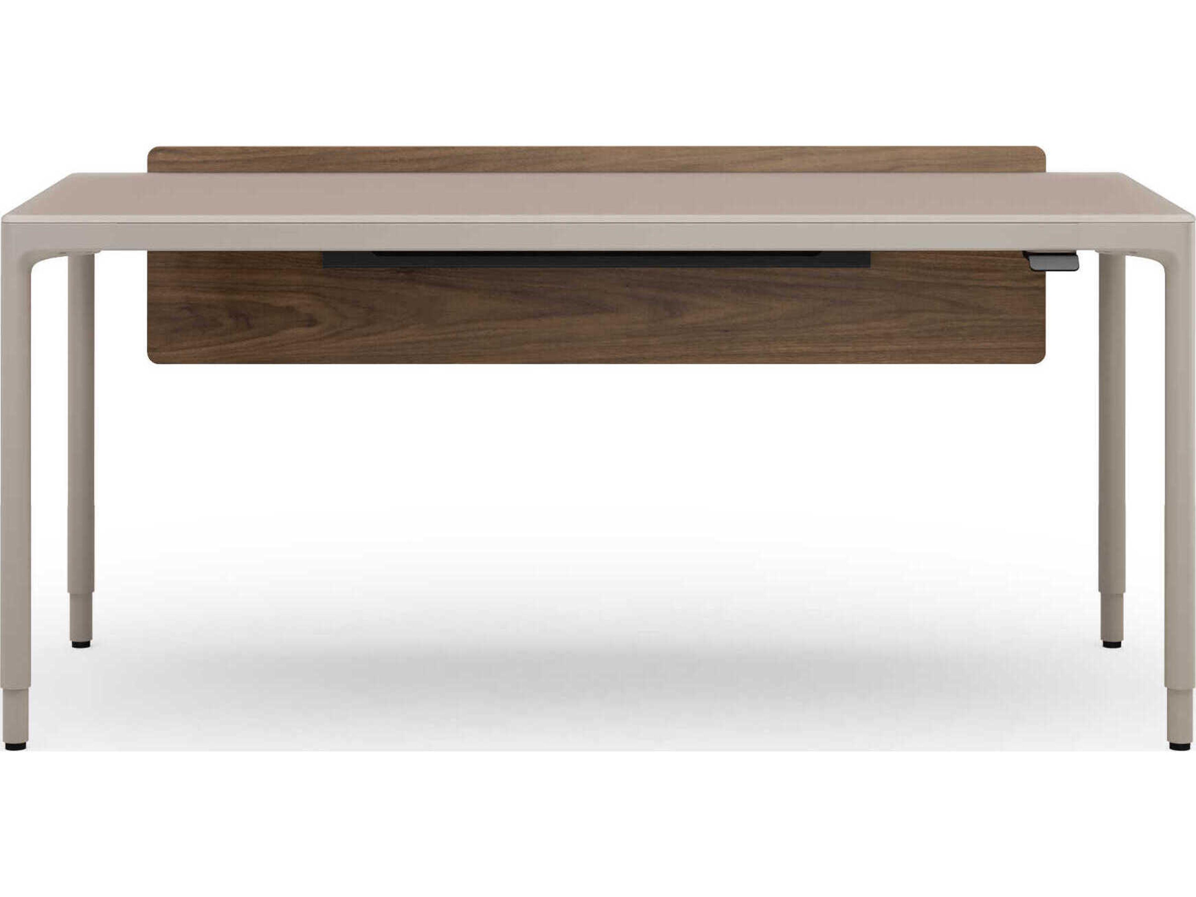 BDI Luma Dune White Height Adjustable & Standing Desks