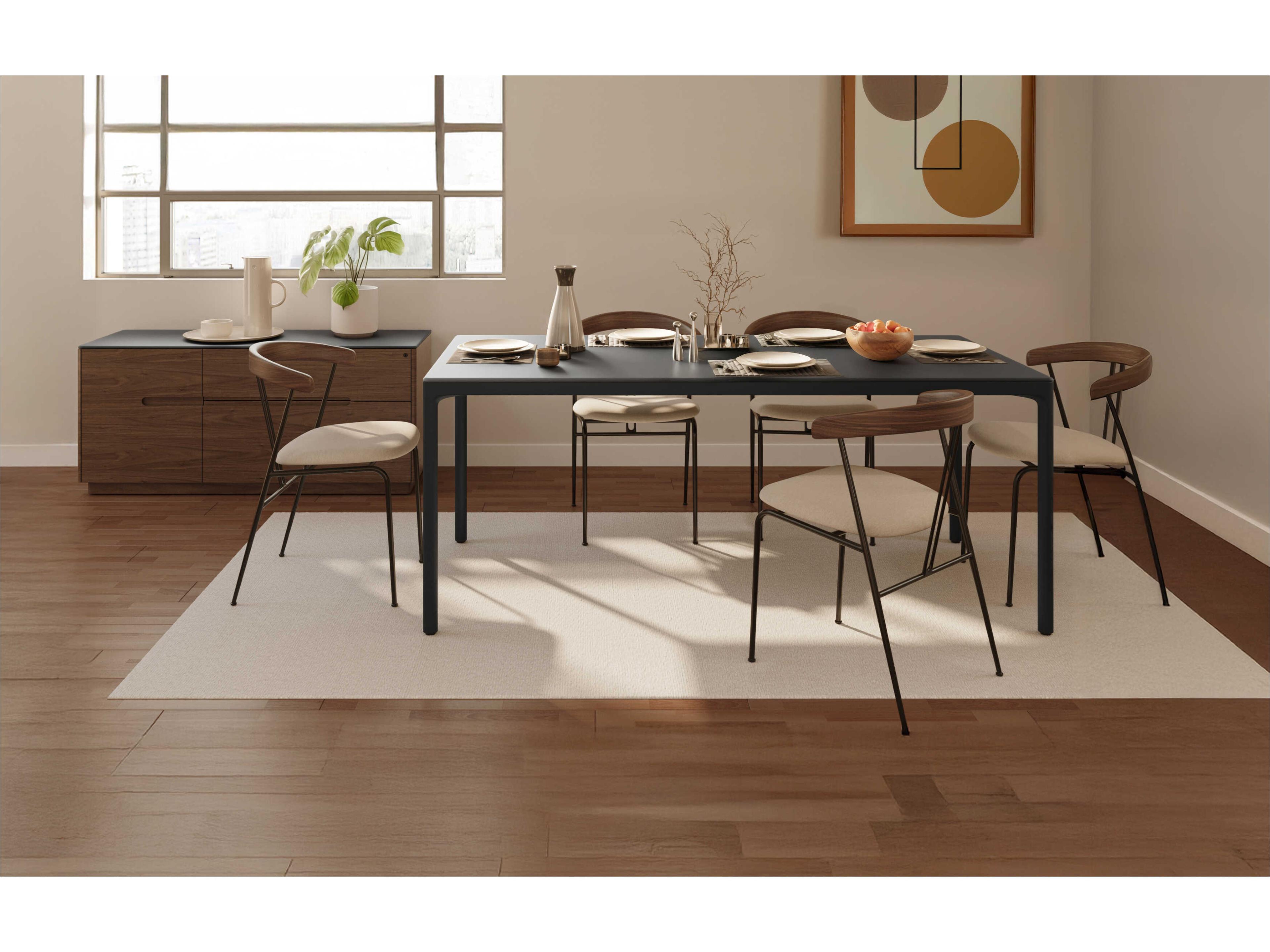 BDI Luma Black Computer Desk