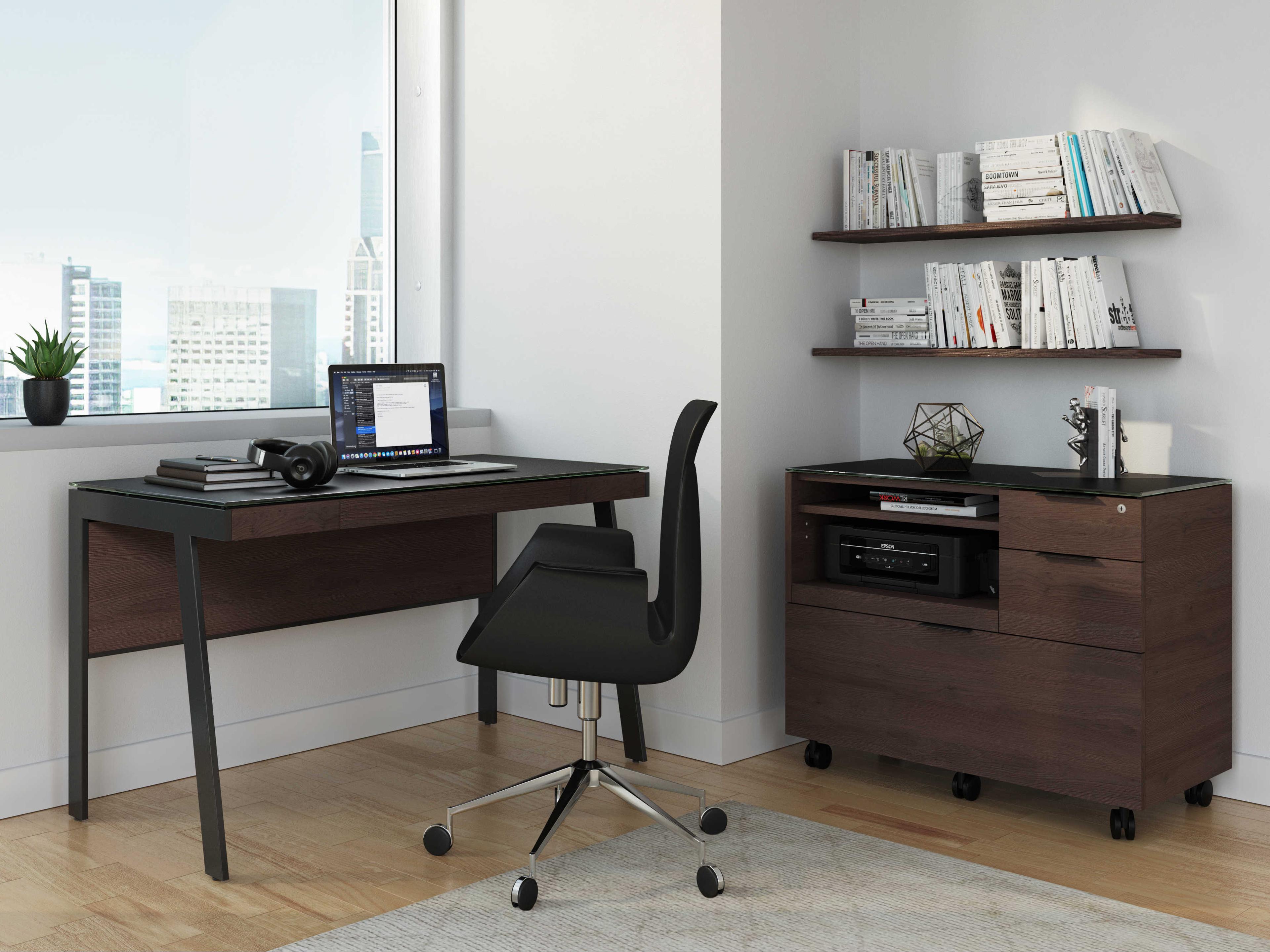 BDI Sigma Sepia Black Secretary Desk